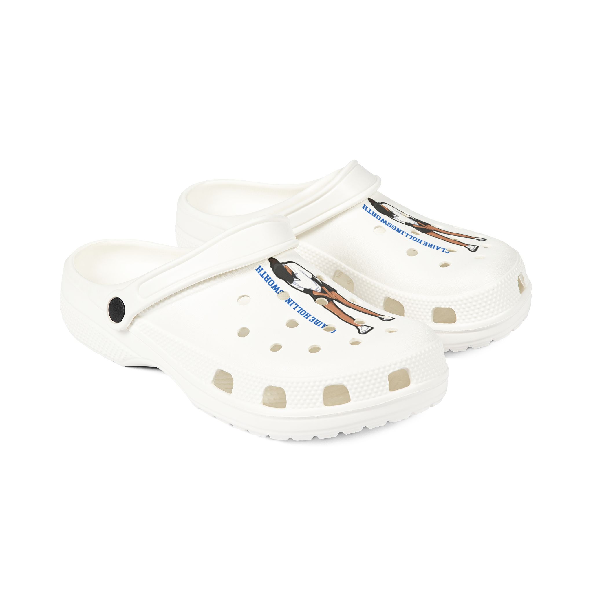 Rubber Clogs — character_name_vertical in White