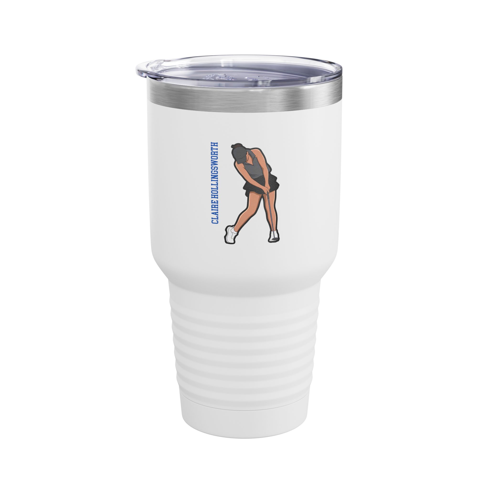 30oz Tumbler — character_name_vertical in White