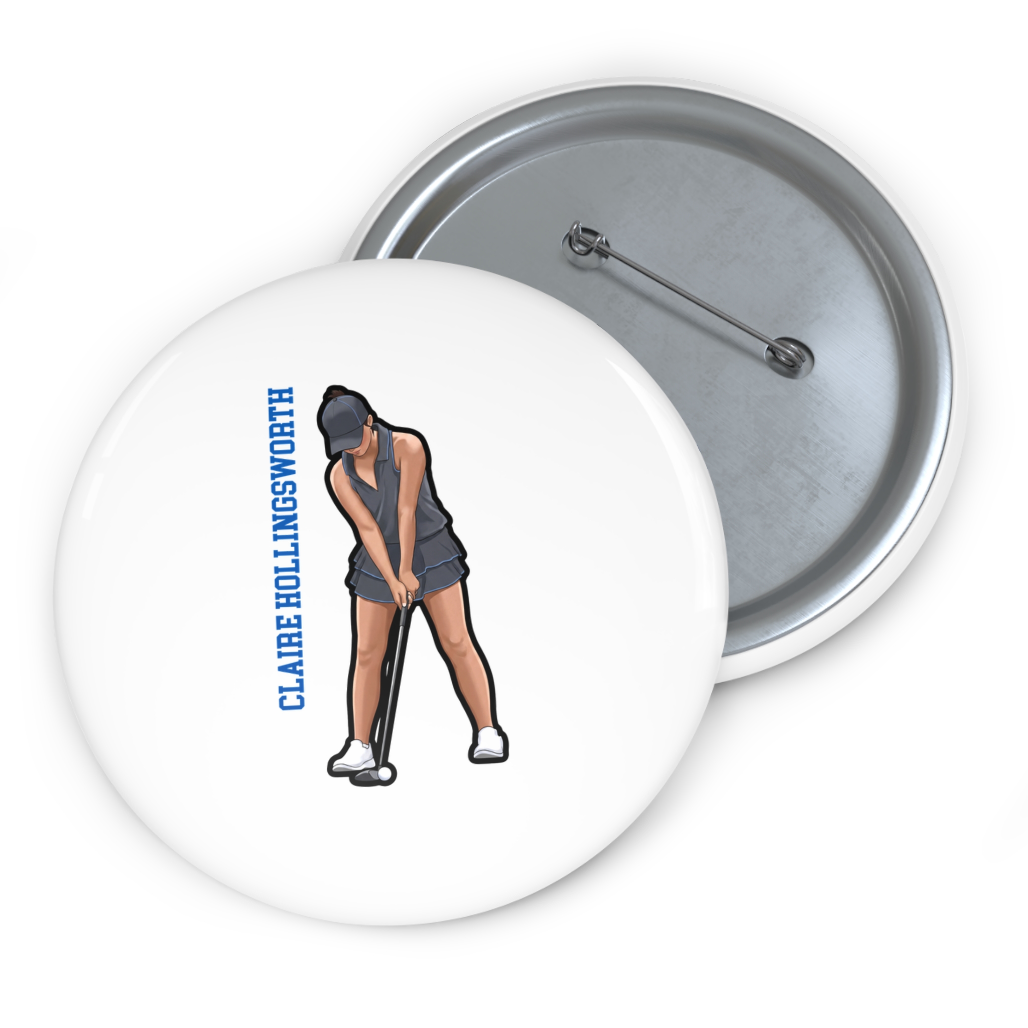 Game Day Pin — character_name_vertical in Classic