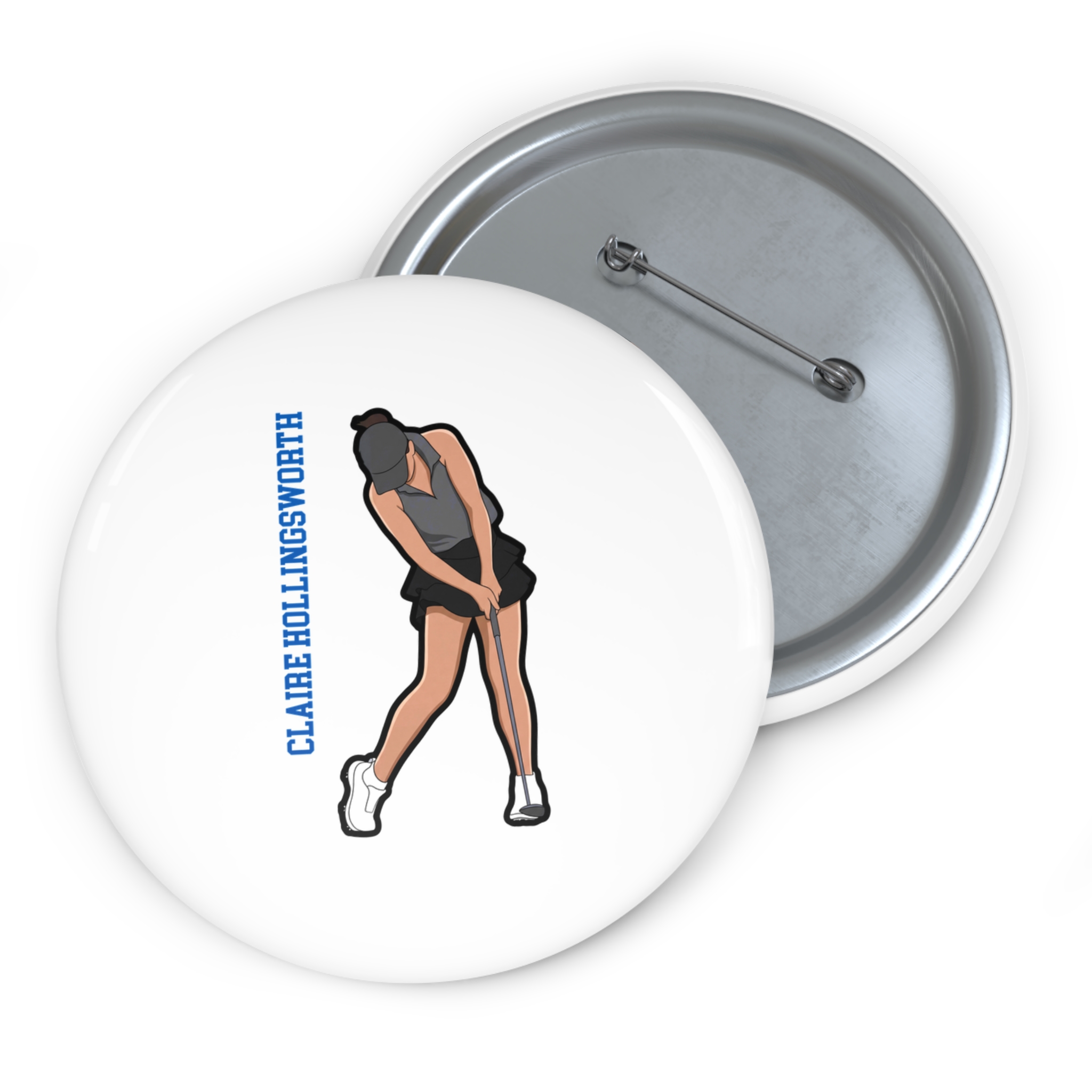 Game Day Pin — character_name_vertical in Classic