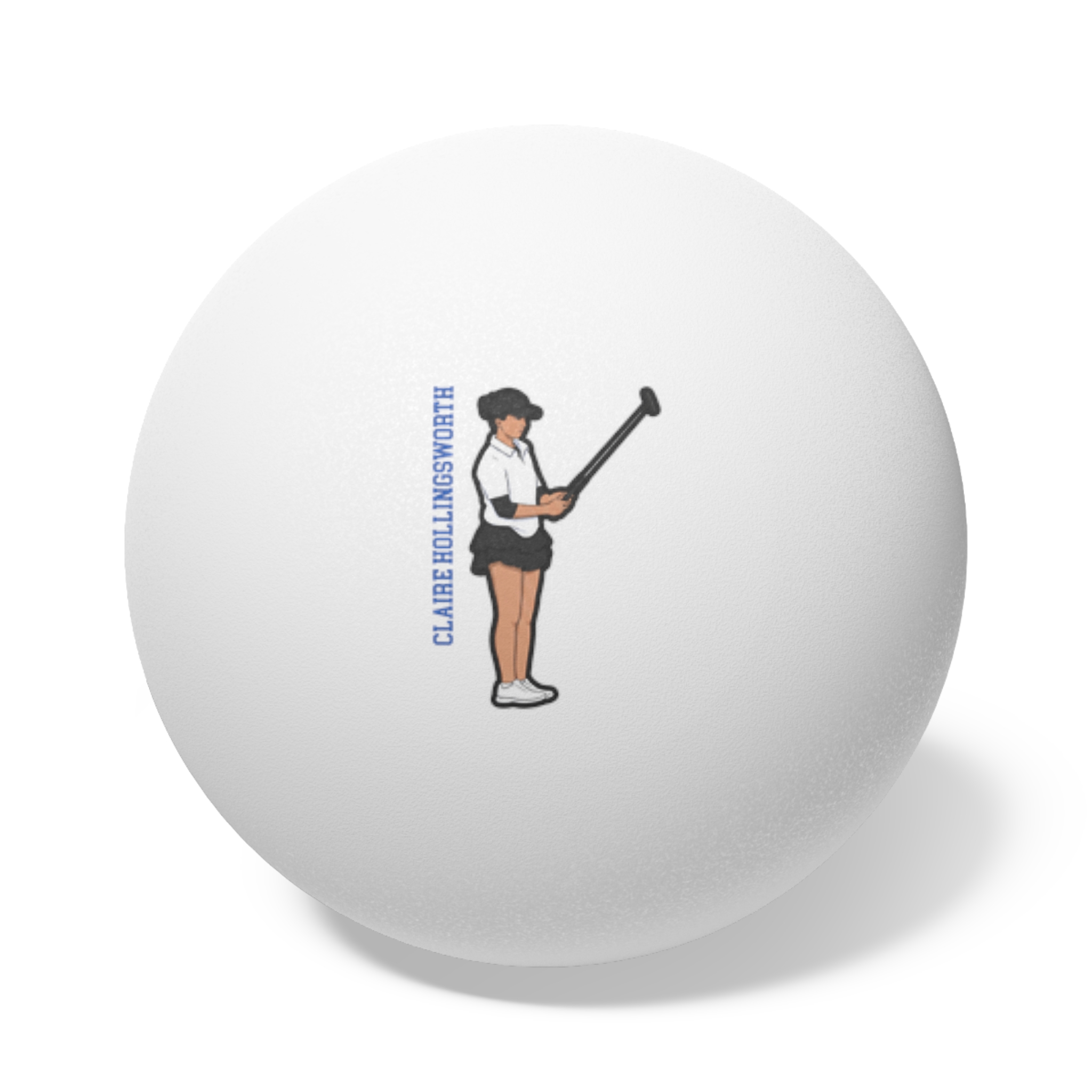 Ping Pong Balls, 6 pcs — character_name_vertical in White