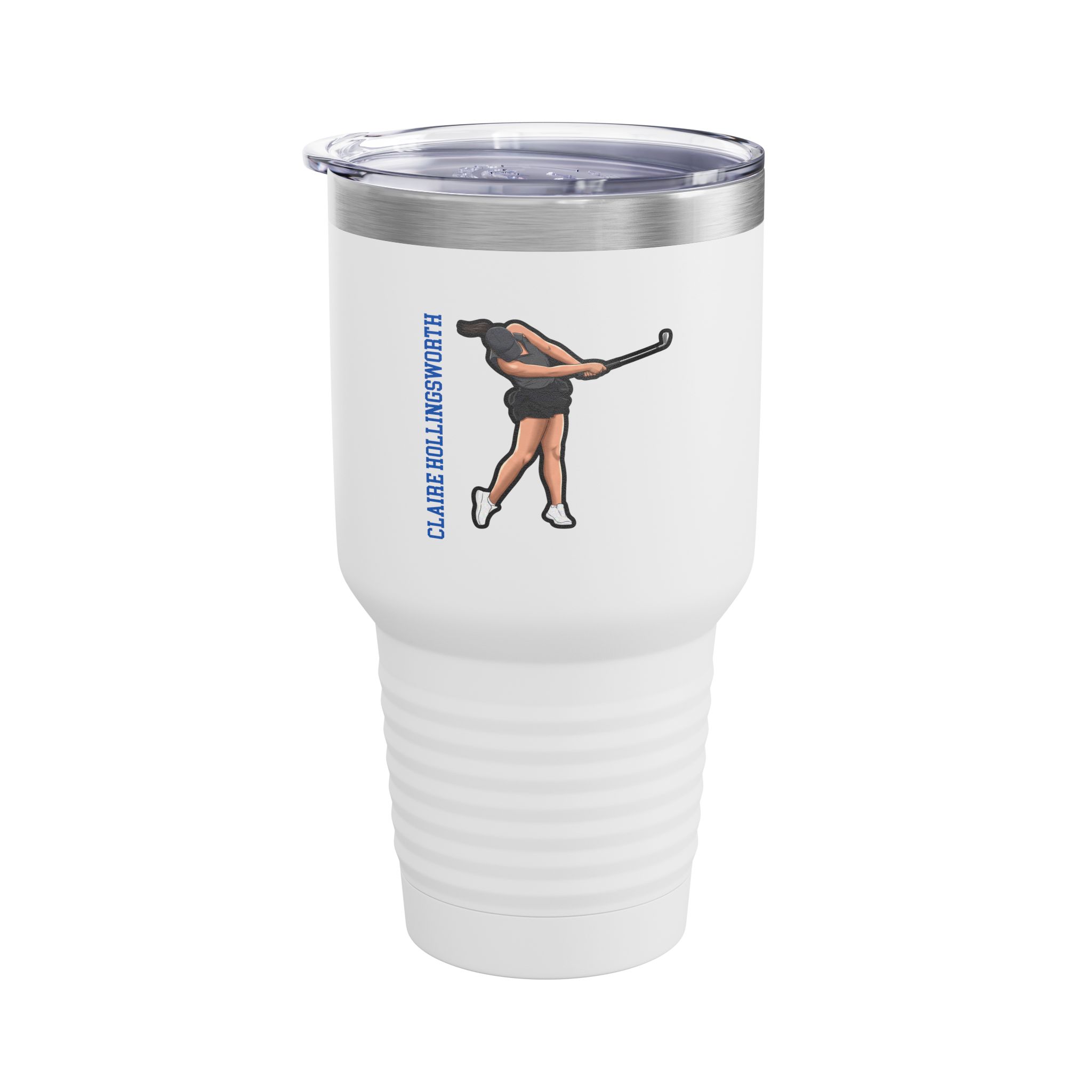 30oz Tumbler — character_name_vertical in White