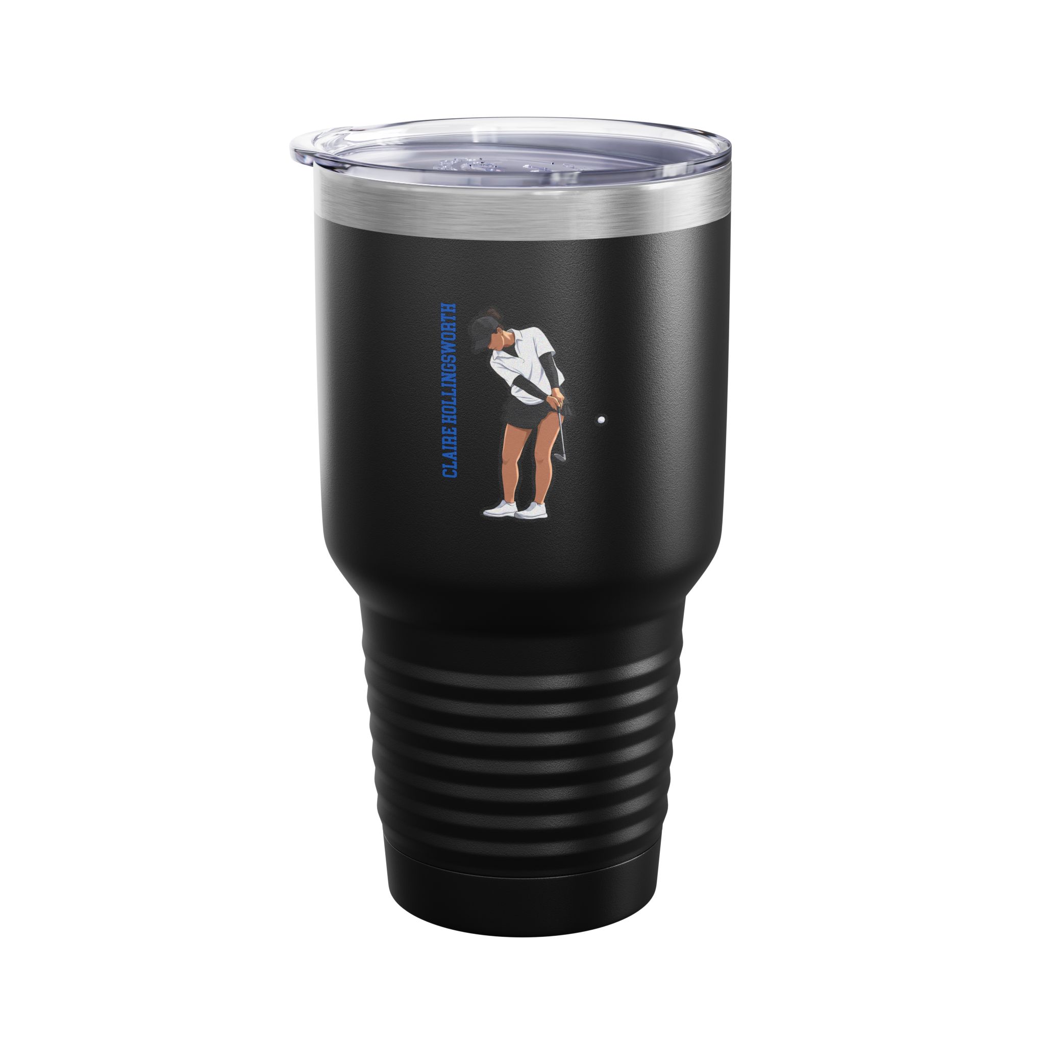 30oz Tumbler — character_name_vertical in Black