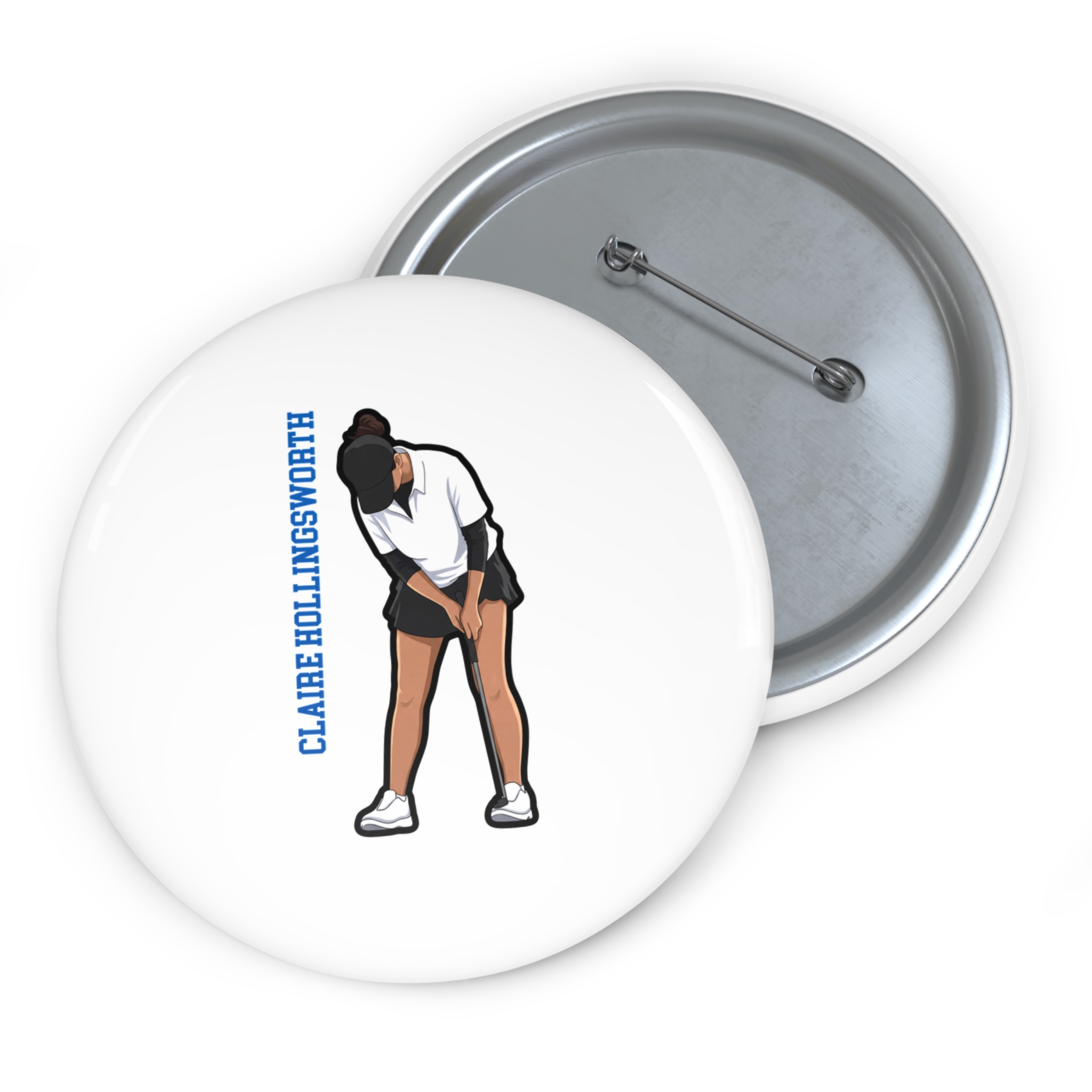 Game Day Pin — character_name_vertical in Classic