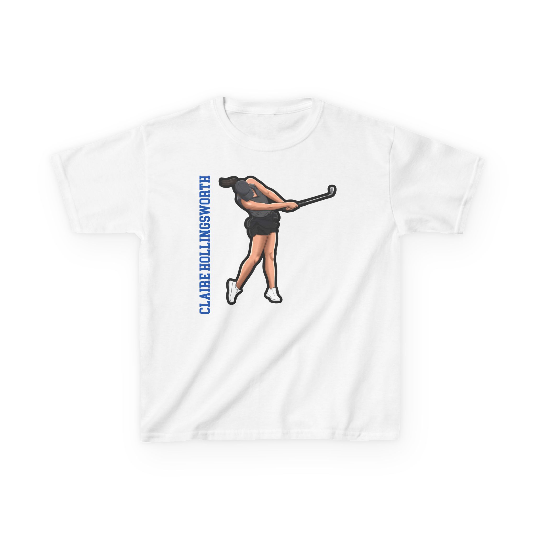 Youth Tee — character_name_vertical in White