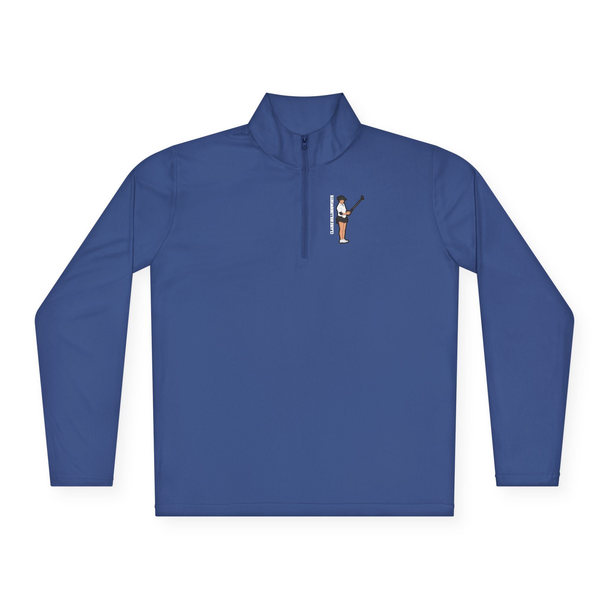 Q-Zip Pullover — character_name_vertical in Royal