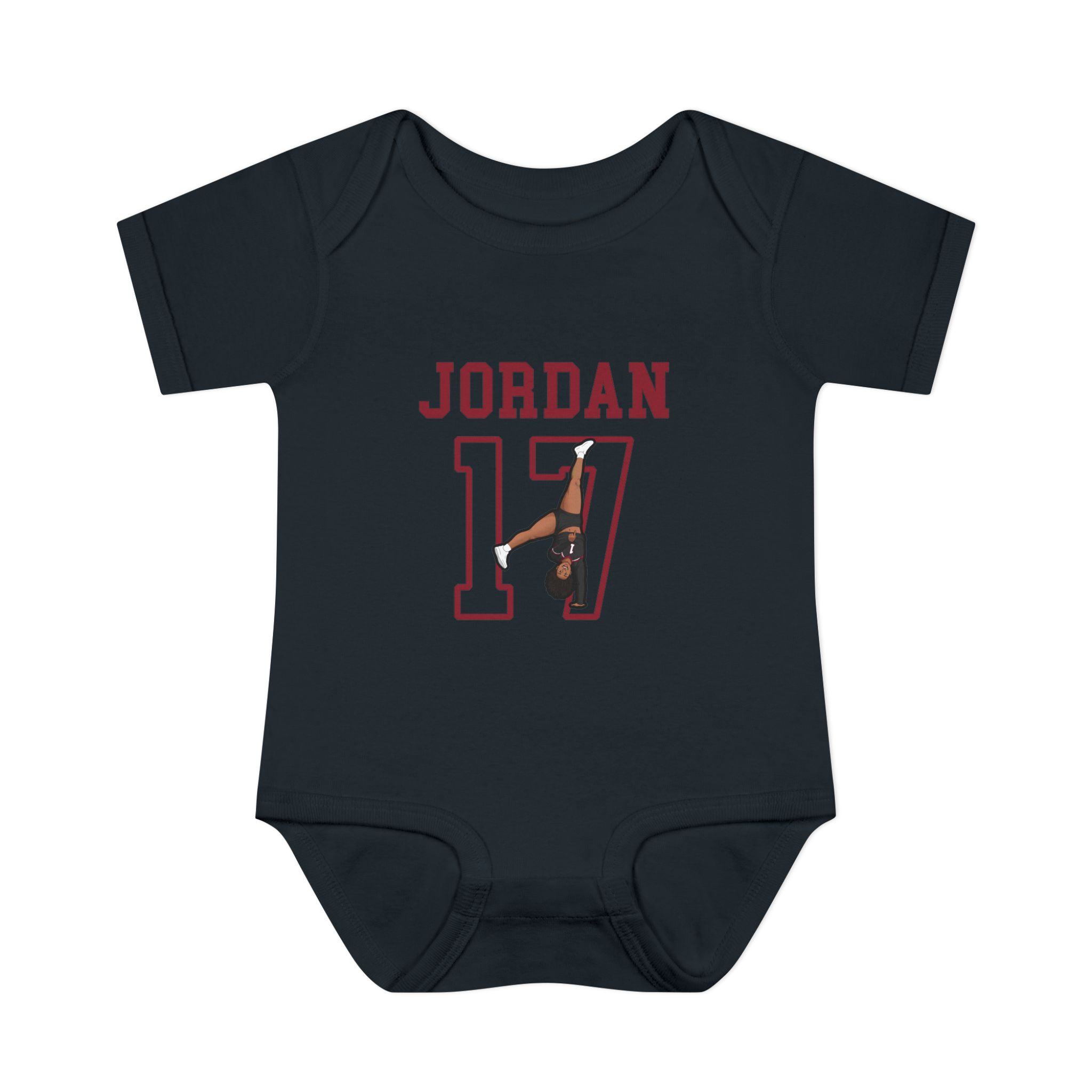 Baby Onesie — character_shirsey in Black