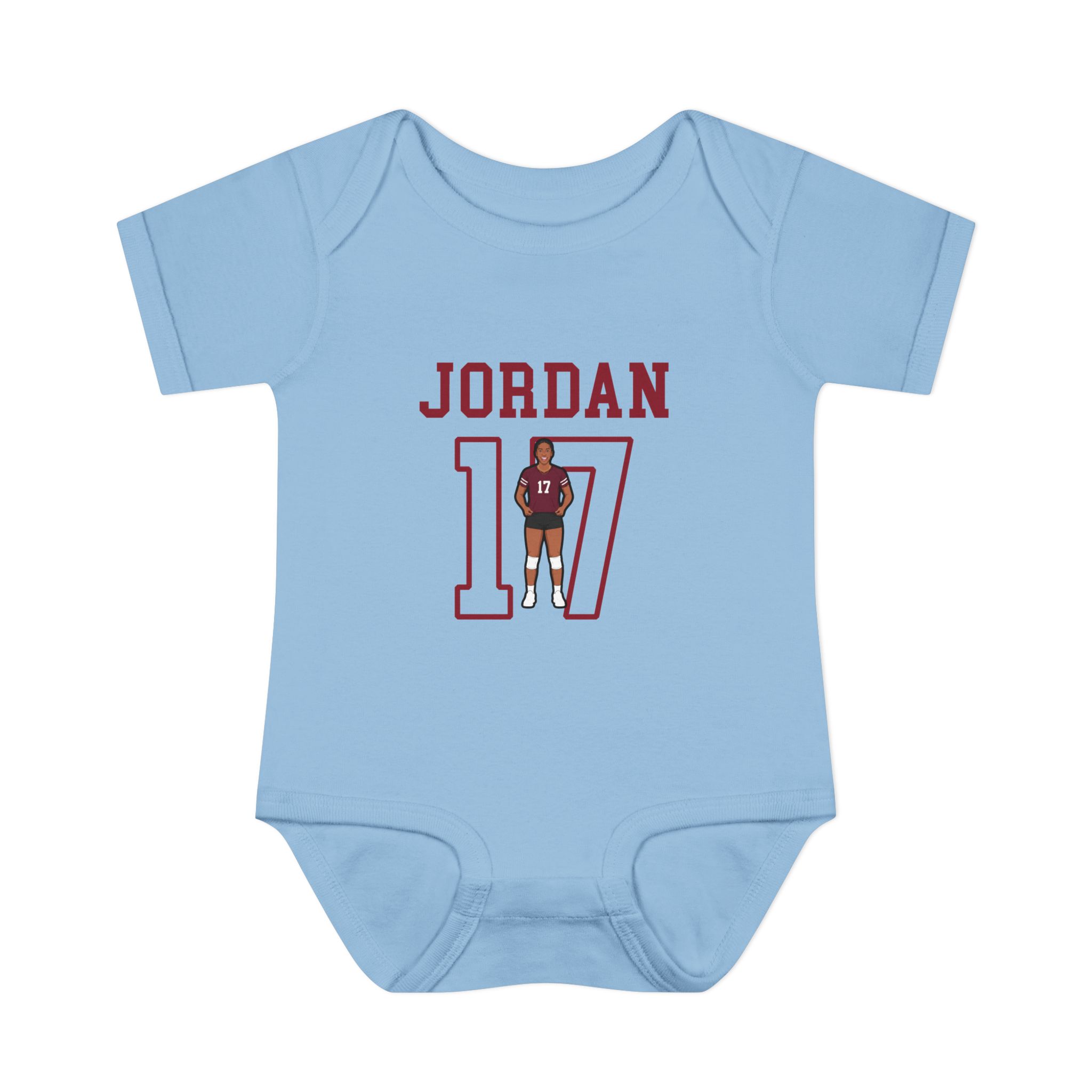 Baby Onesie — character_shirsey in Light Blue