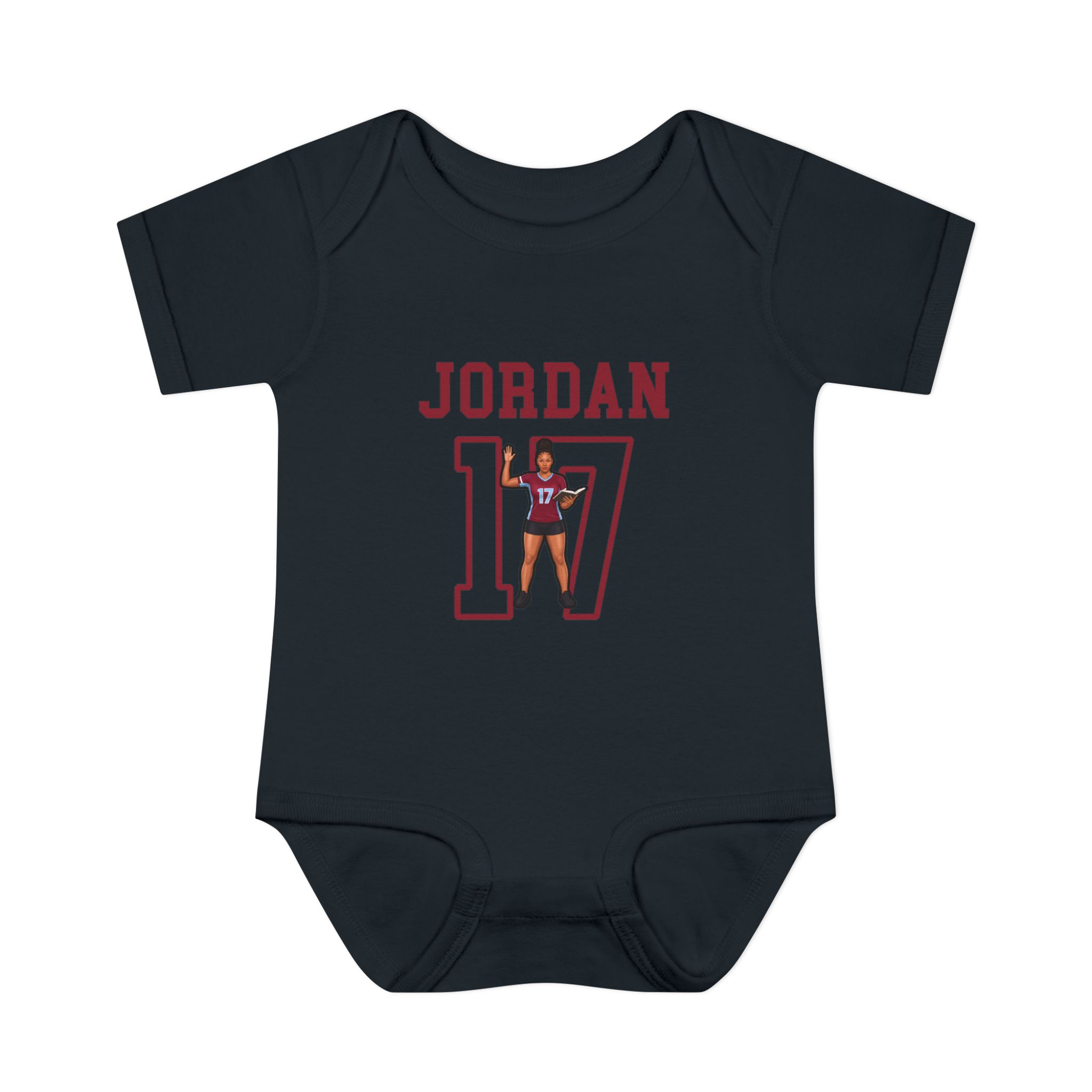 Baby Onesie — character_shirsey in Black