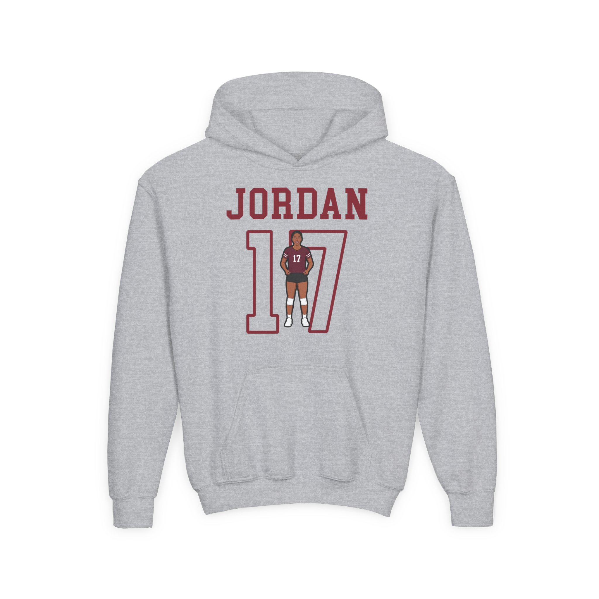 Youth Hoodie — character_shirsey in Grey