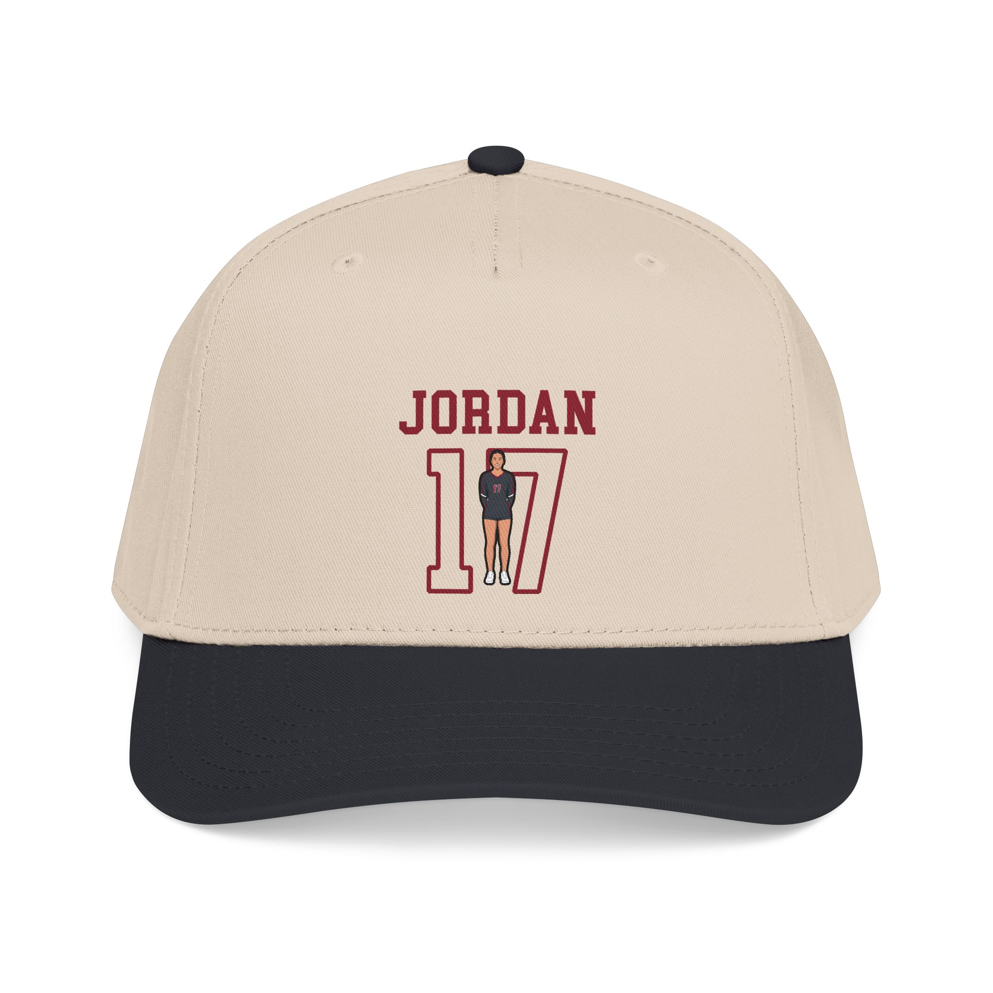 Baseball Cap — character_shirsey in Black / Natural