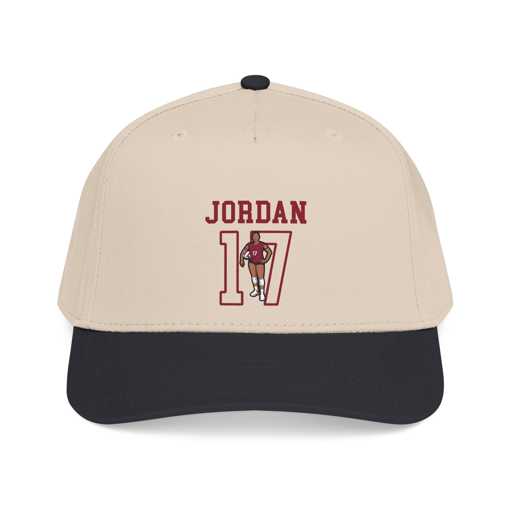 Baseball Cap — character_shirsey in Black / Natural