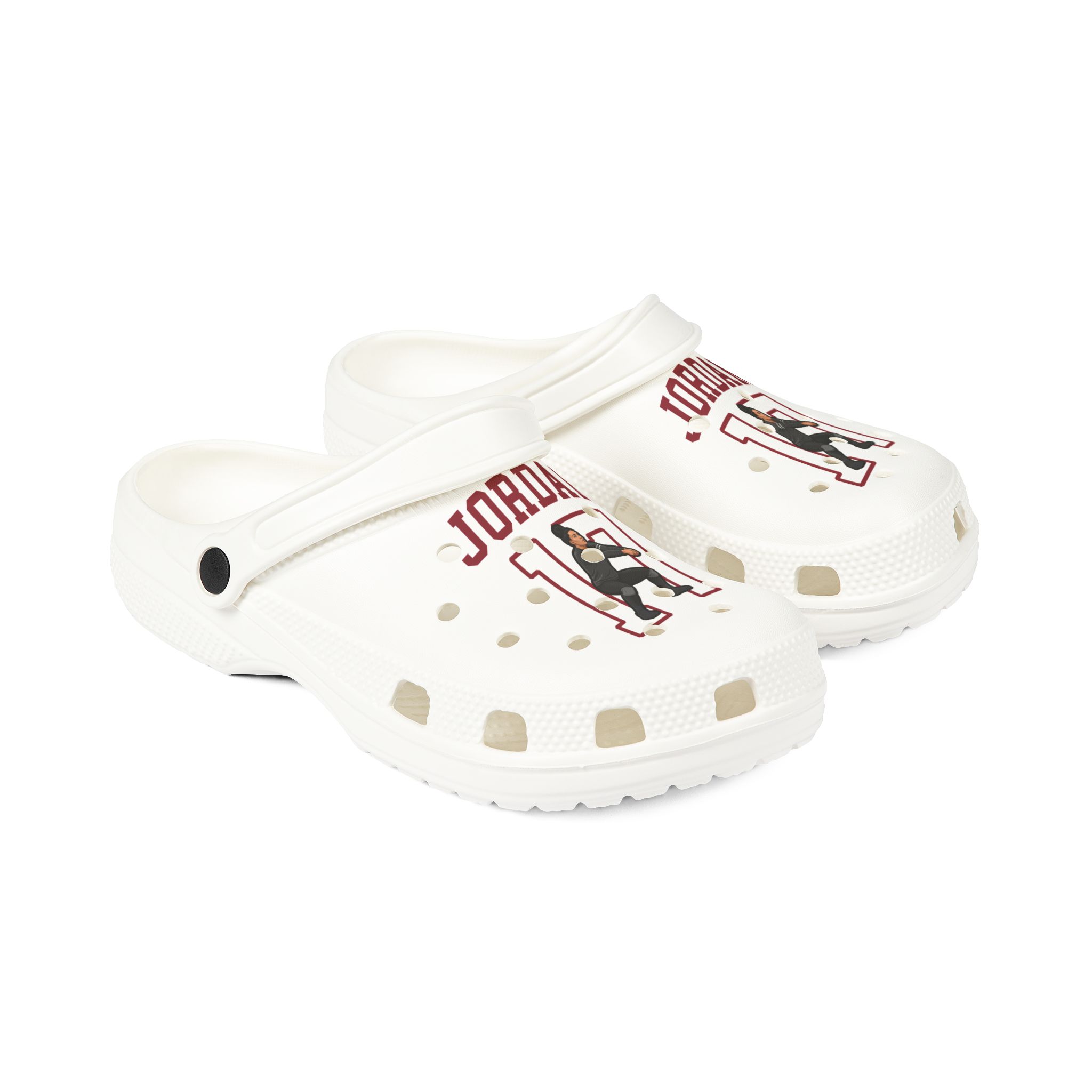 Rubber Clogs — character_shirsey in White