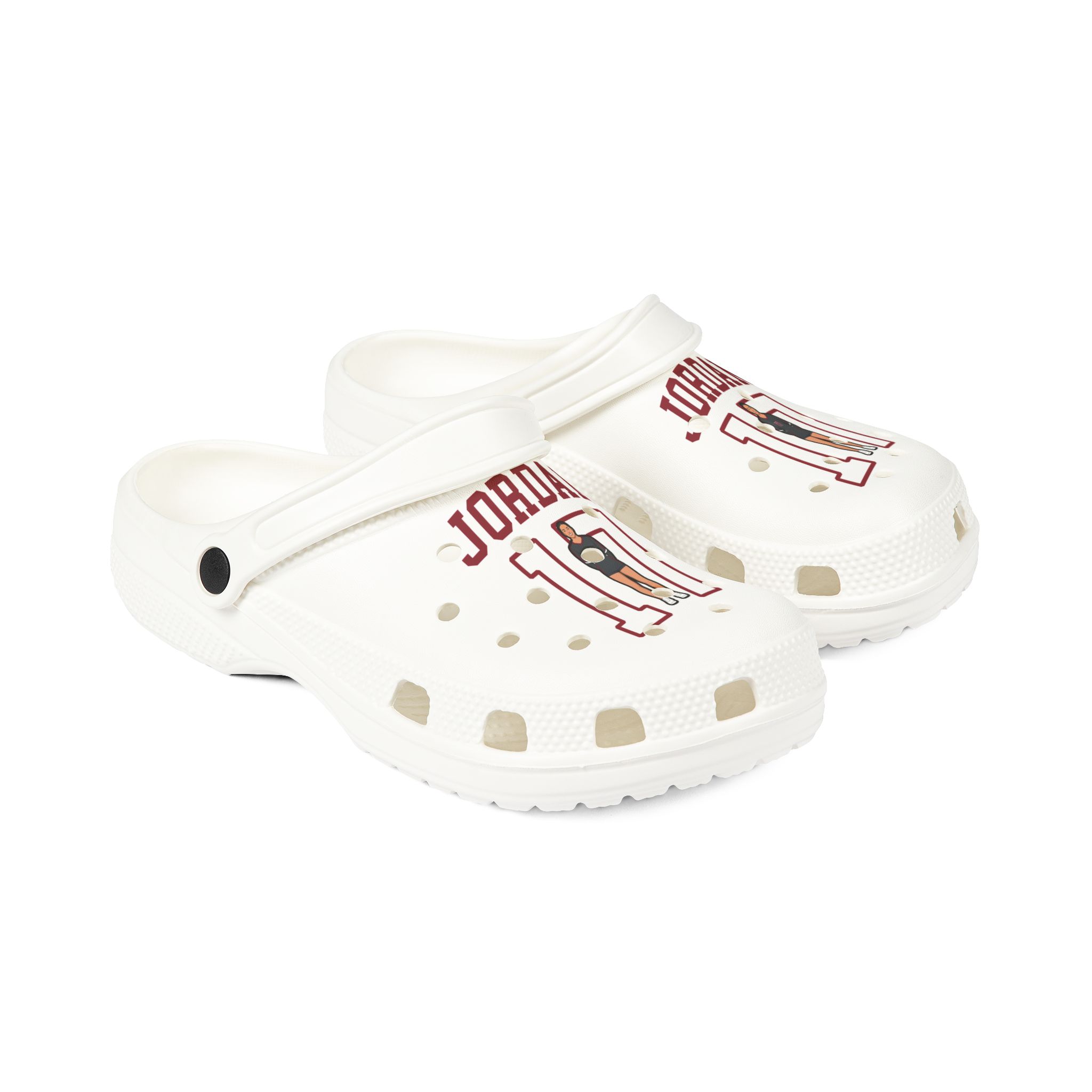 Rubber Clogs — character_shirsey in White