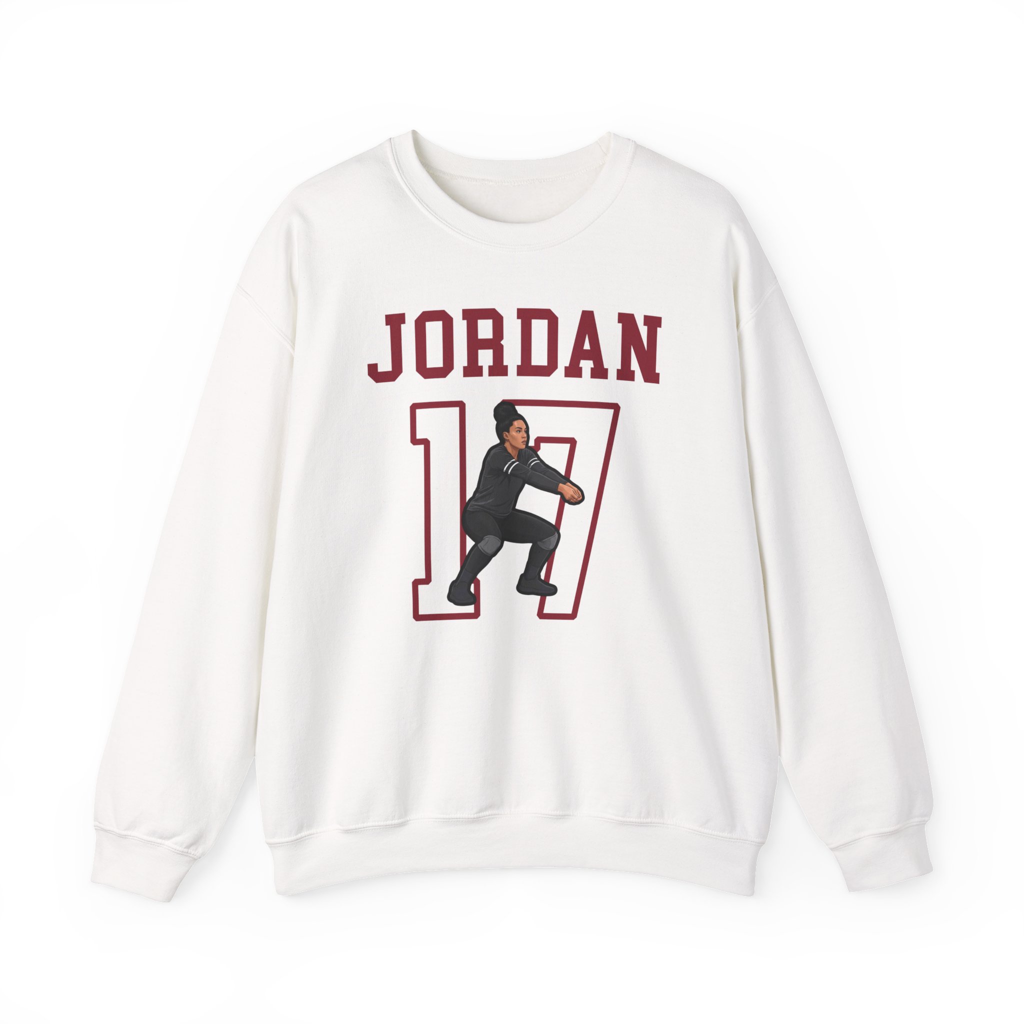 Crewneck Sweatshirt — character_shirsey in White
