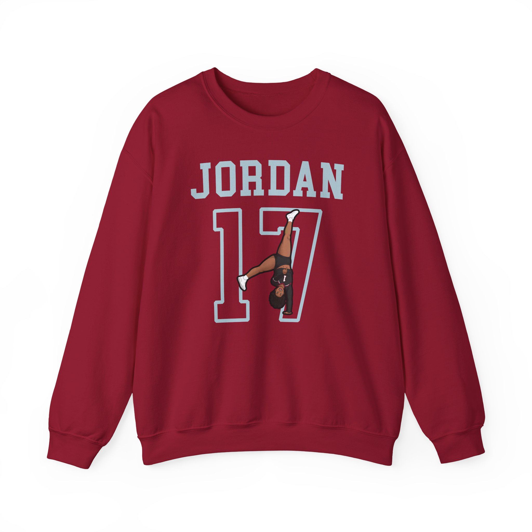 Crewneck Sweatshirt — character_shirsey in Cardinal
