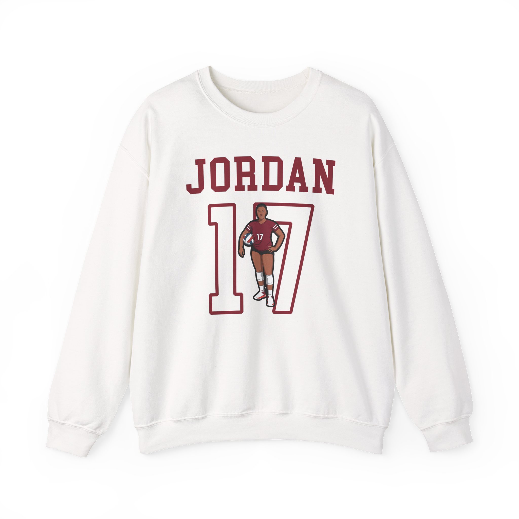 Crewneck Sweatshirt — character_shirsey in White