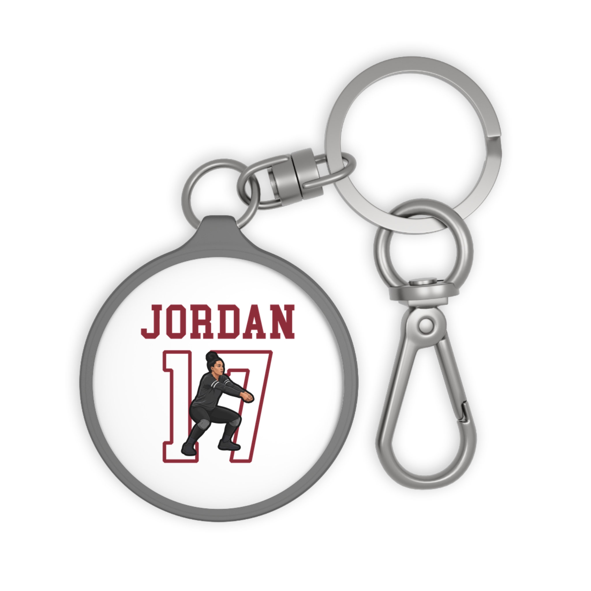 Keychain — character_shirsey in Grey