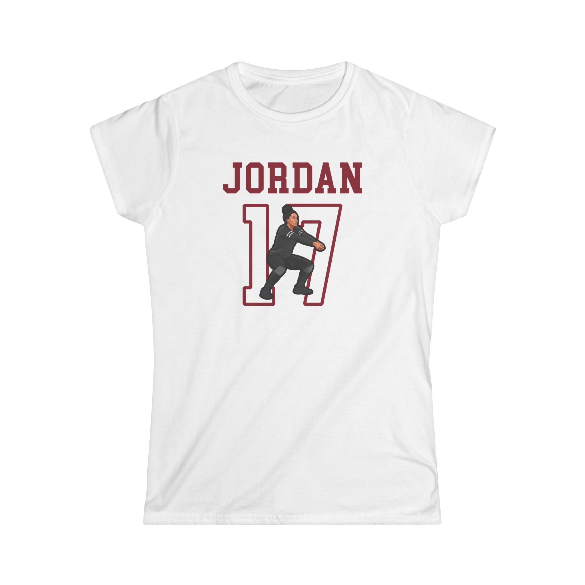 Women's Softstyle Tee — character_shirsey in White