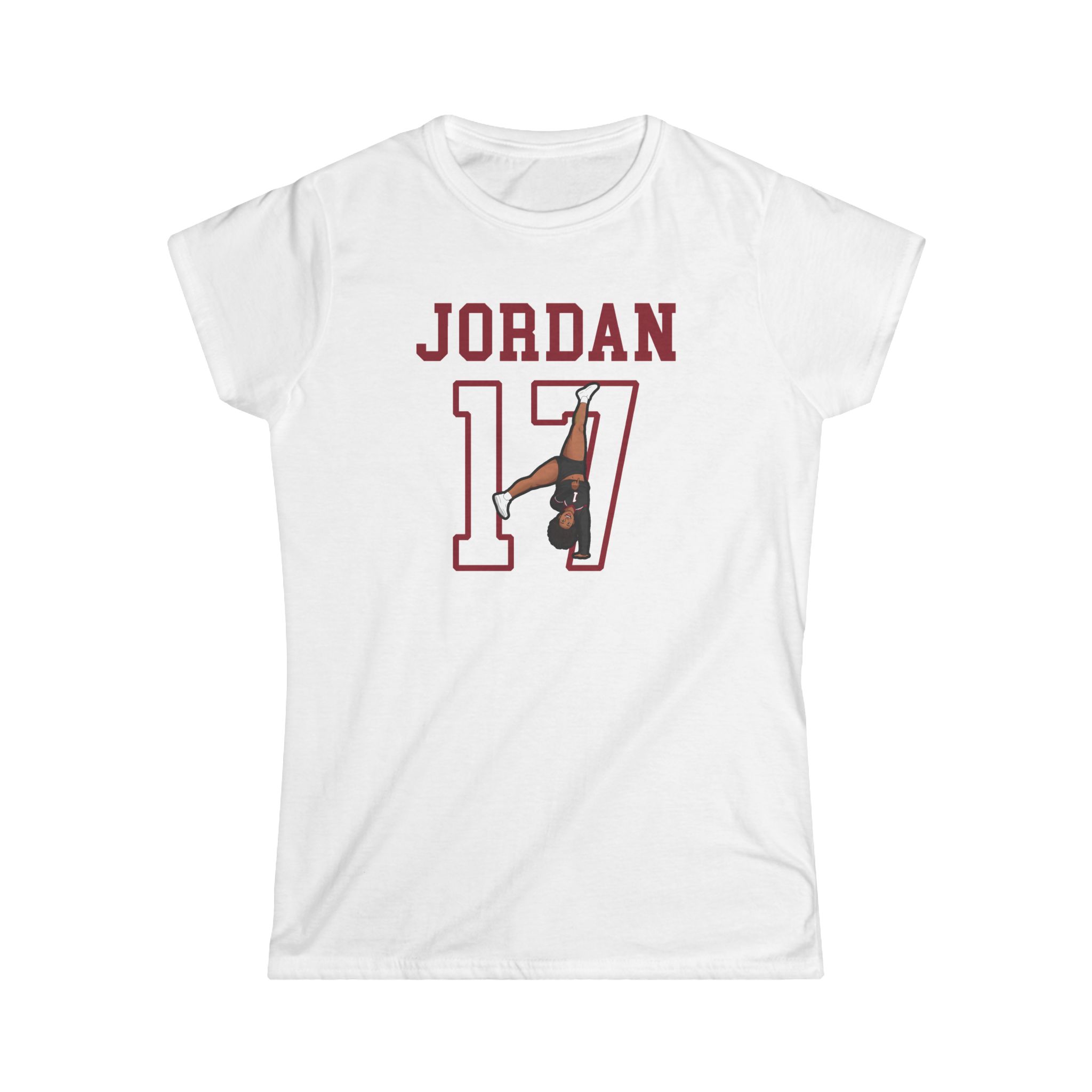 Women's Softstyle Tee — character_shirsey in White