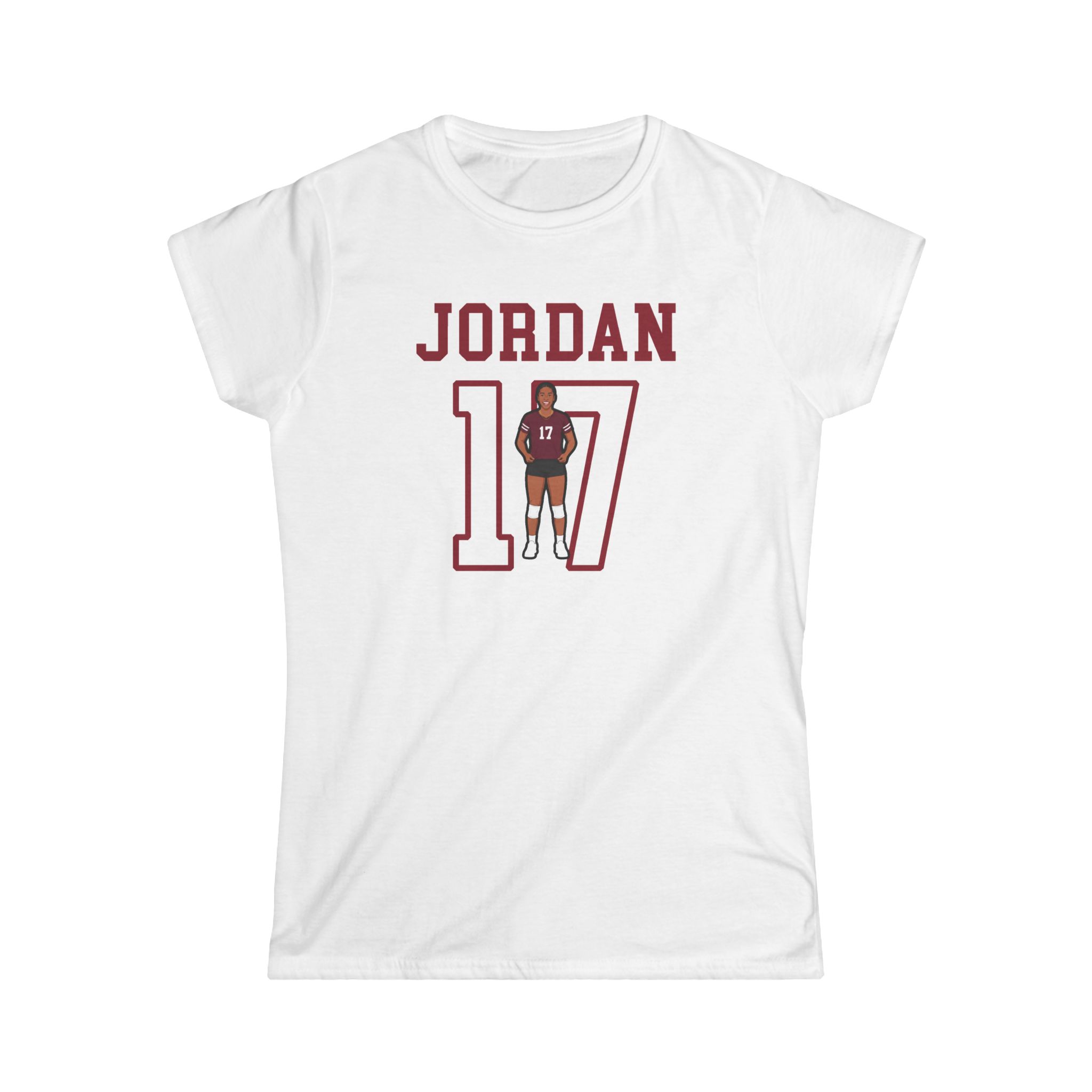 Women's Softstyle Tee — character_shirsey in White