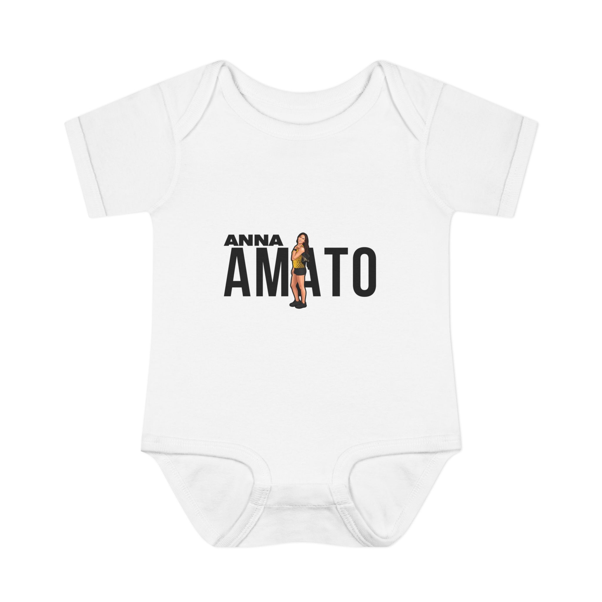 Baby Onesie — character_player_name in White