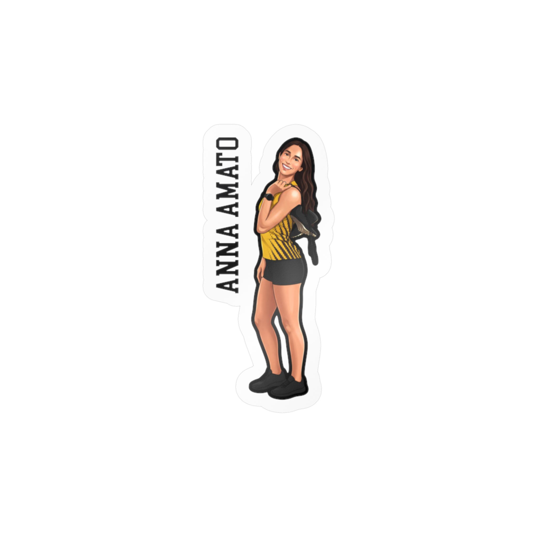 Vinyl Sticker — character_name_vertical in Classic