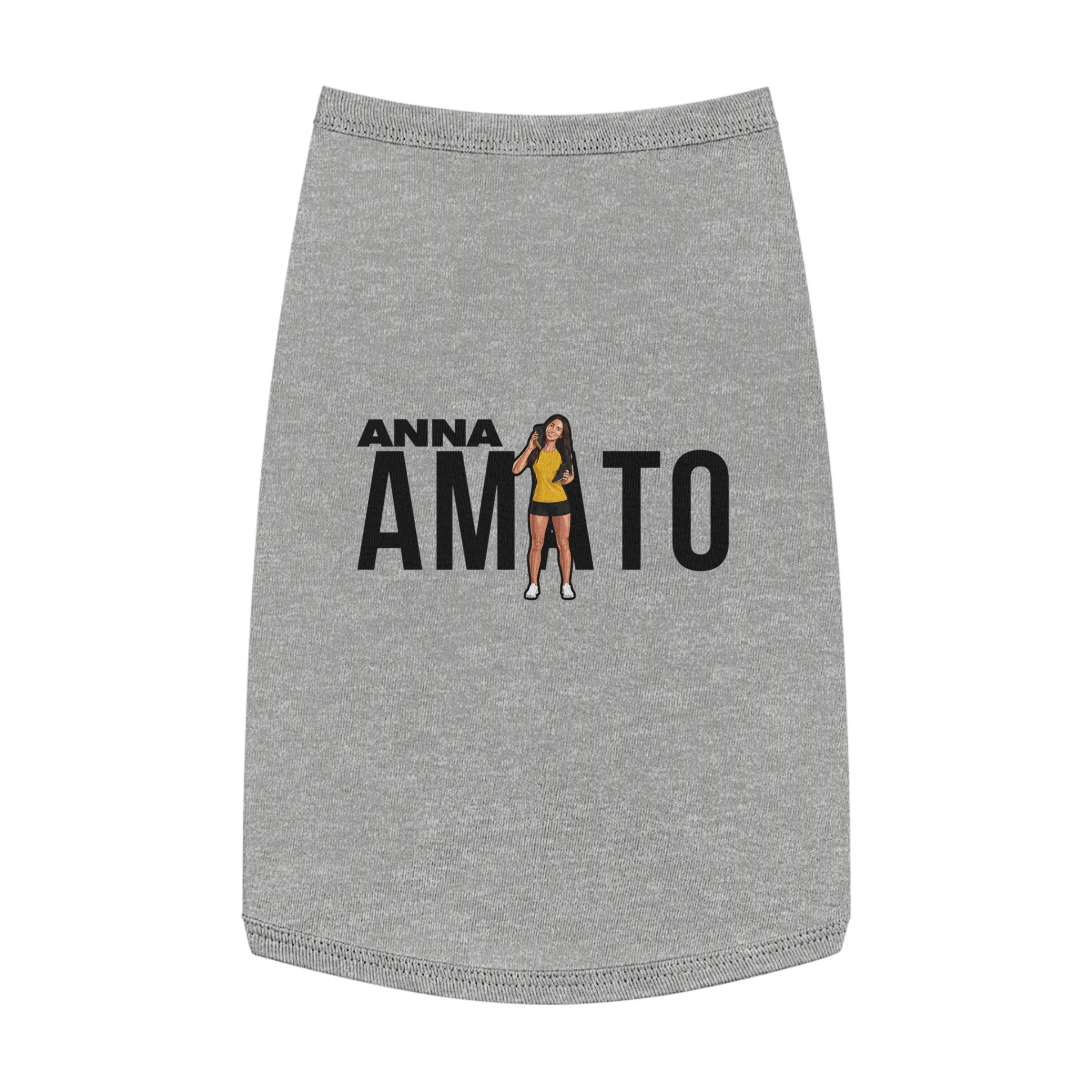 Pet Tank Top — character_player_name in White