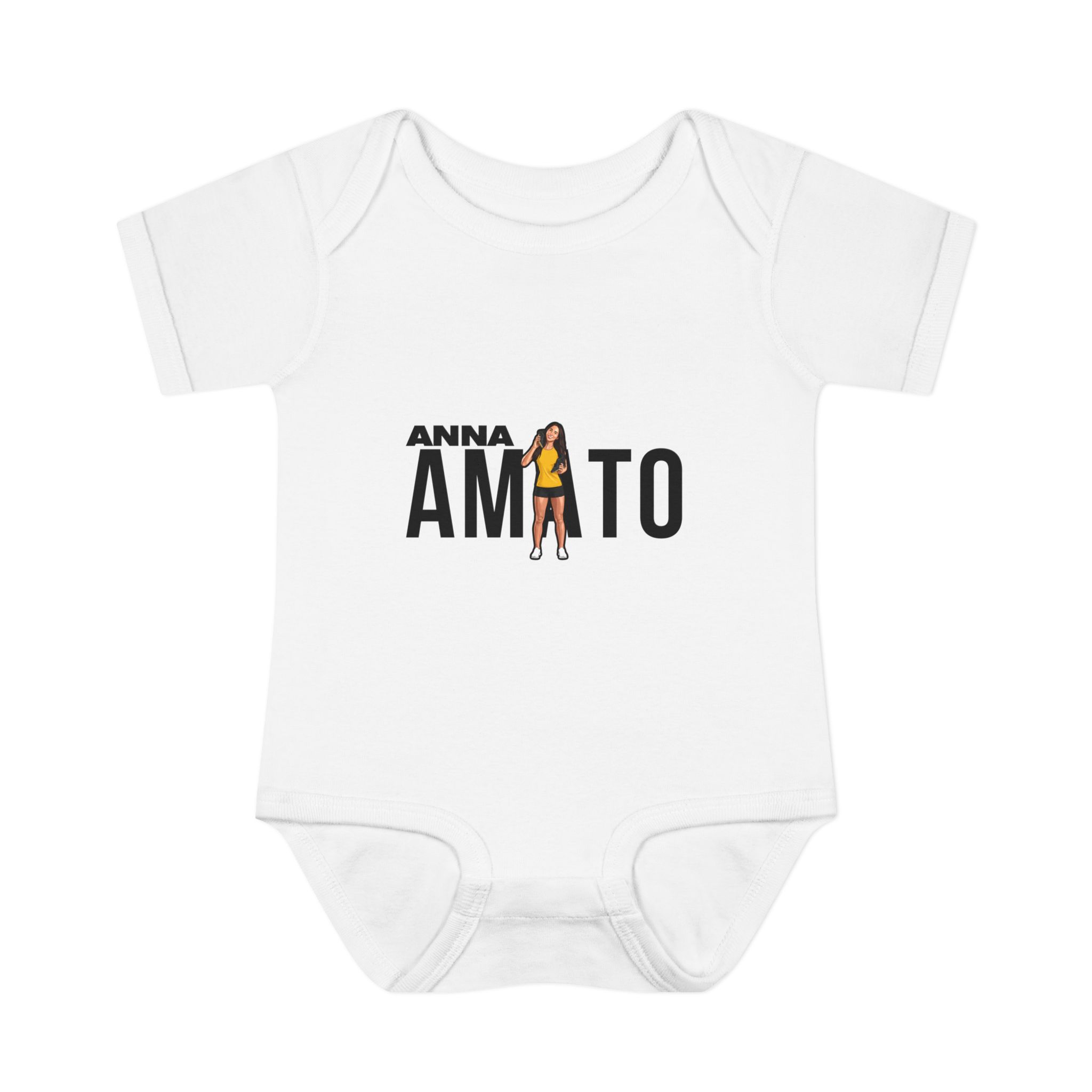 Baby Onesie — character_player_name in White
