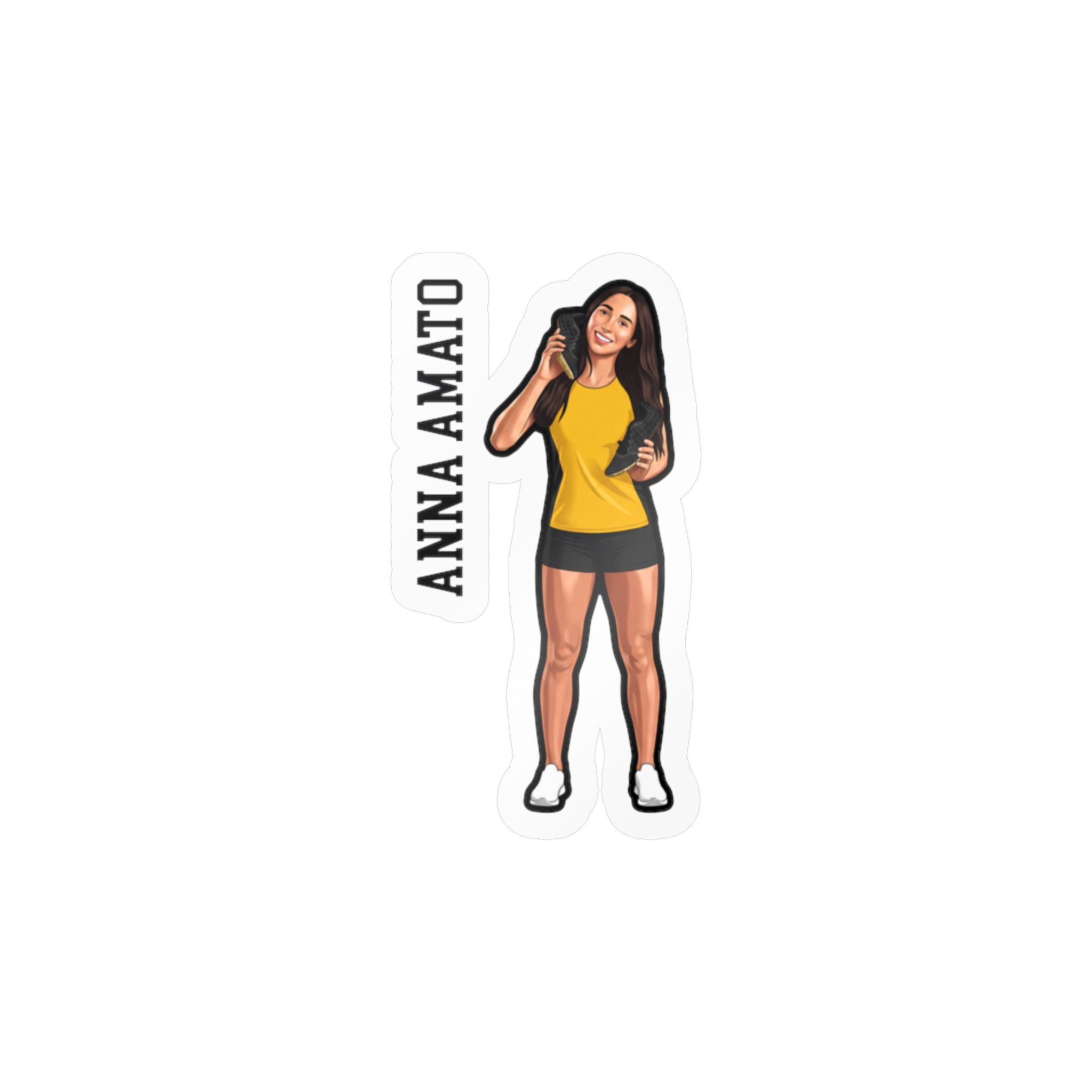Vinyl Sticker — character_name_vertical in Classic