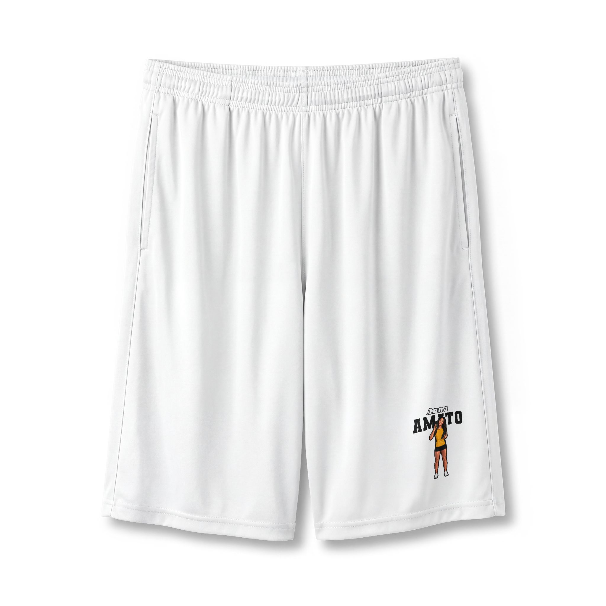 Shorts — character_name_arch in White