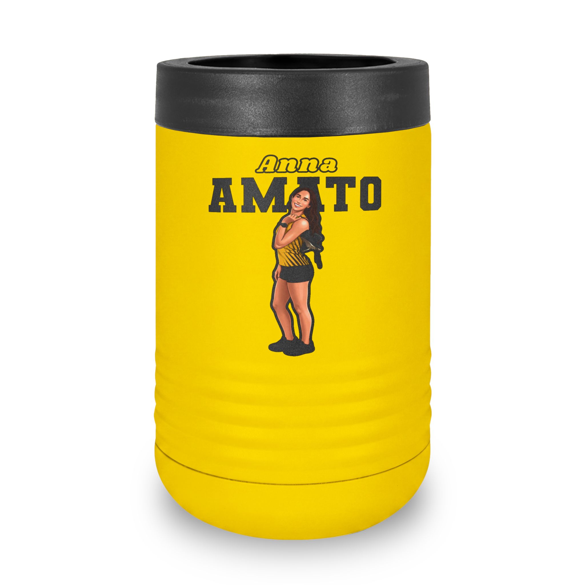 Stainless Can Cooler — character_name_arch in Yellow