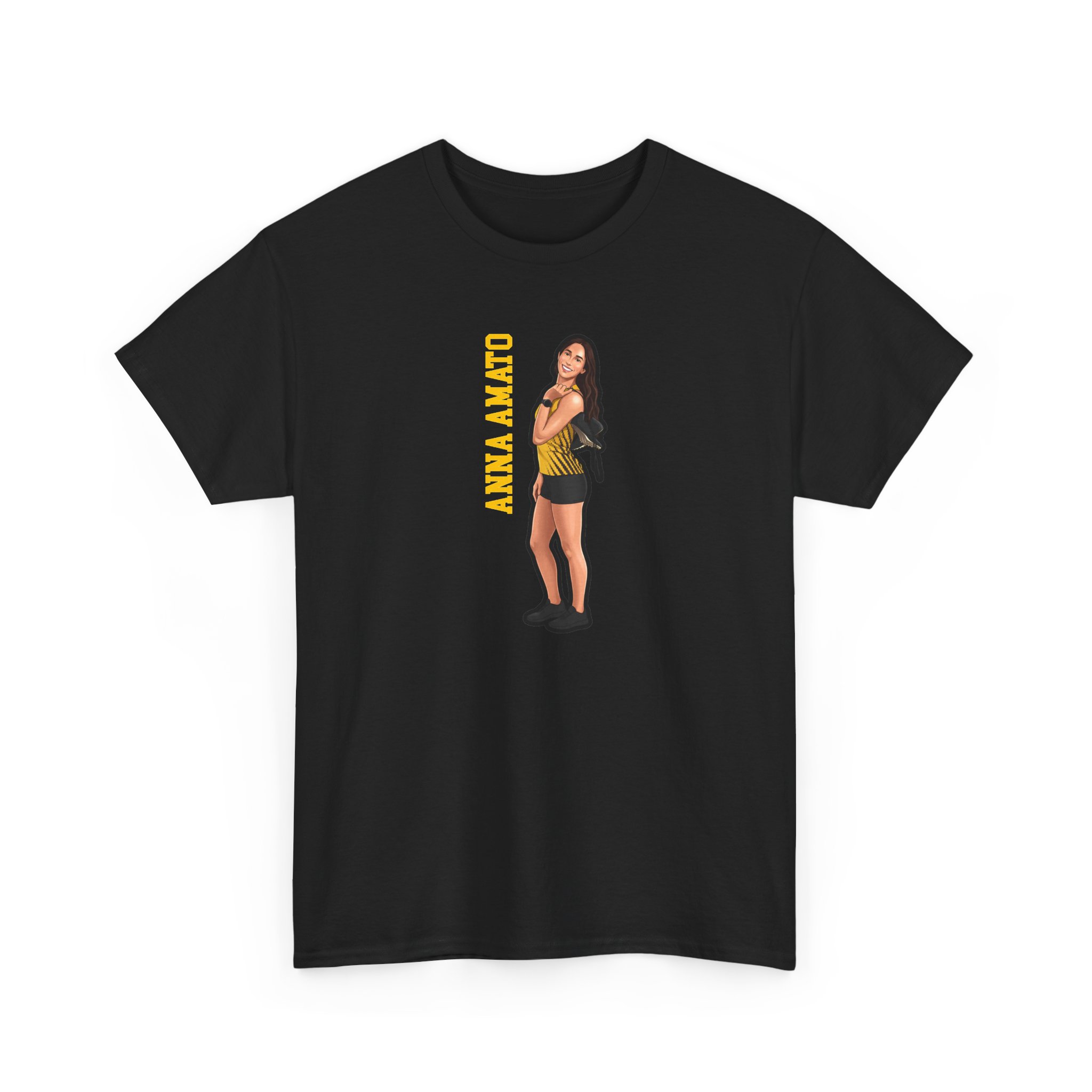 Tee — character_name_vertical in Black