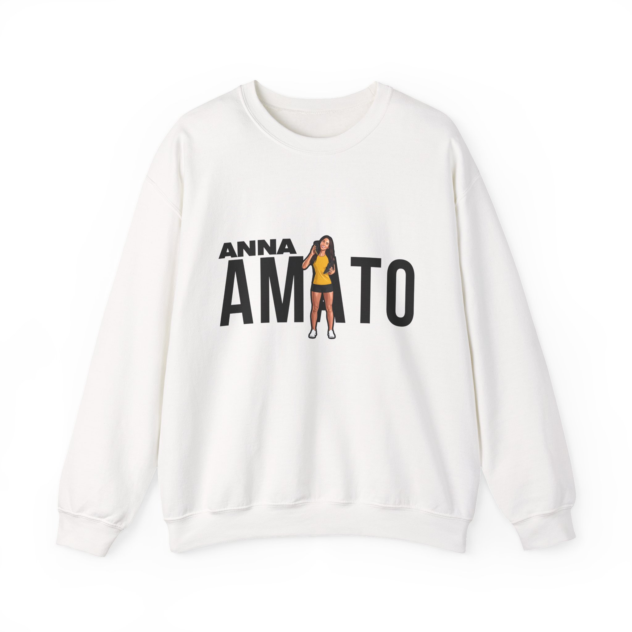 Crewneck Sweatshirt — character_player_name in White