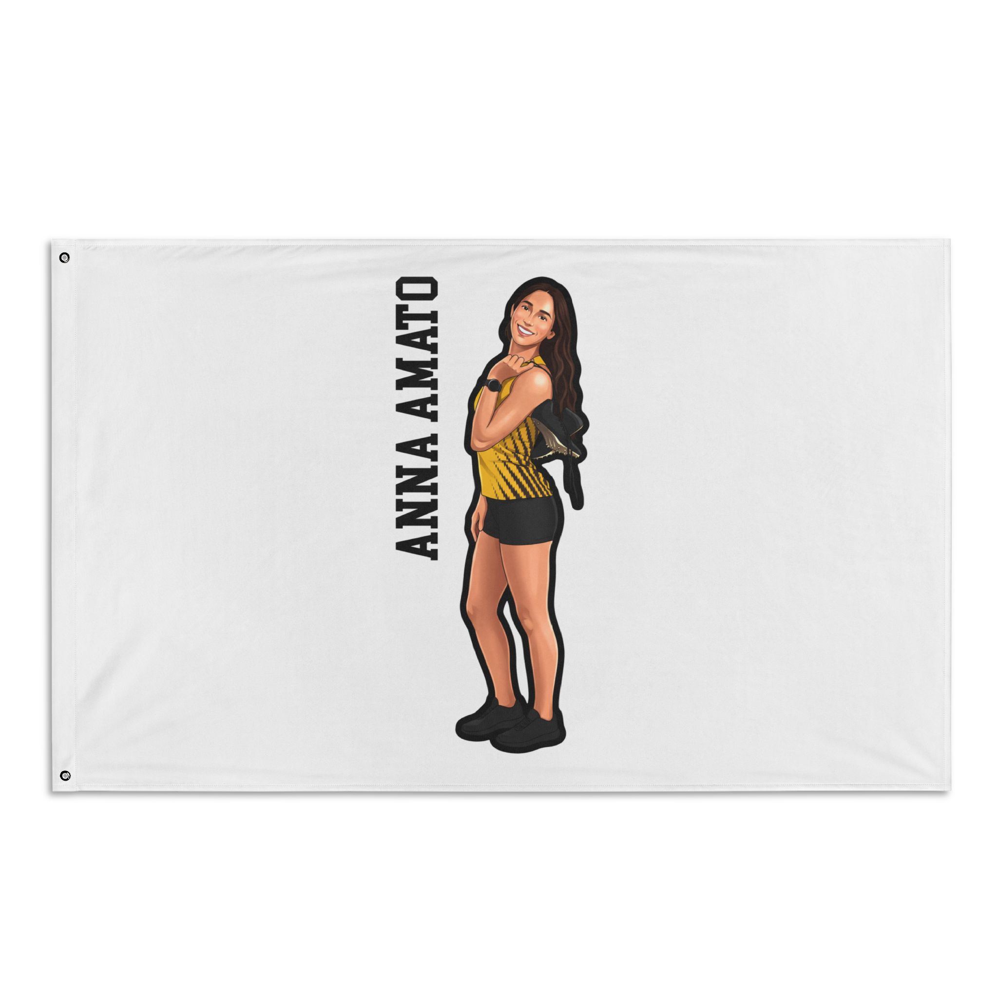 Flag (35 × 56 in) — character_name_vertical in Classic