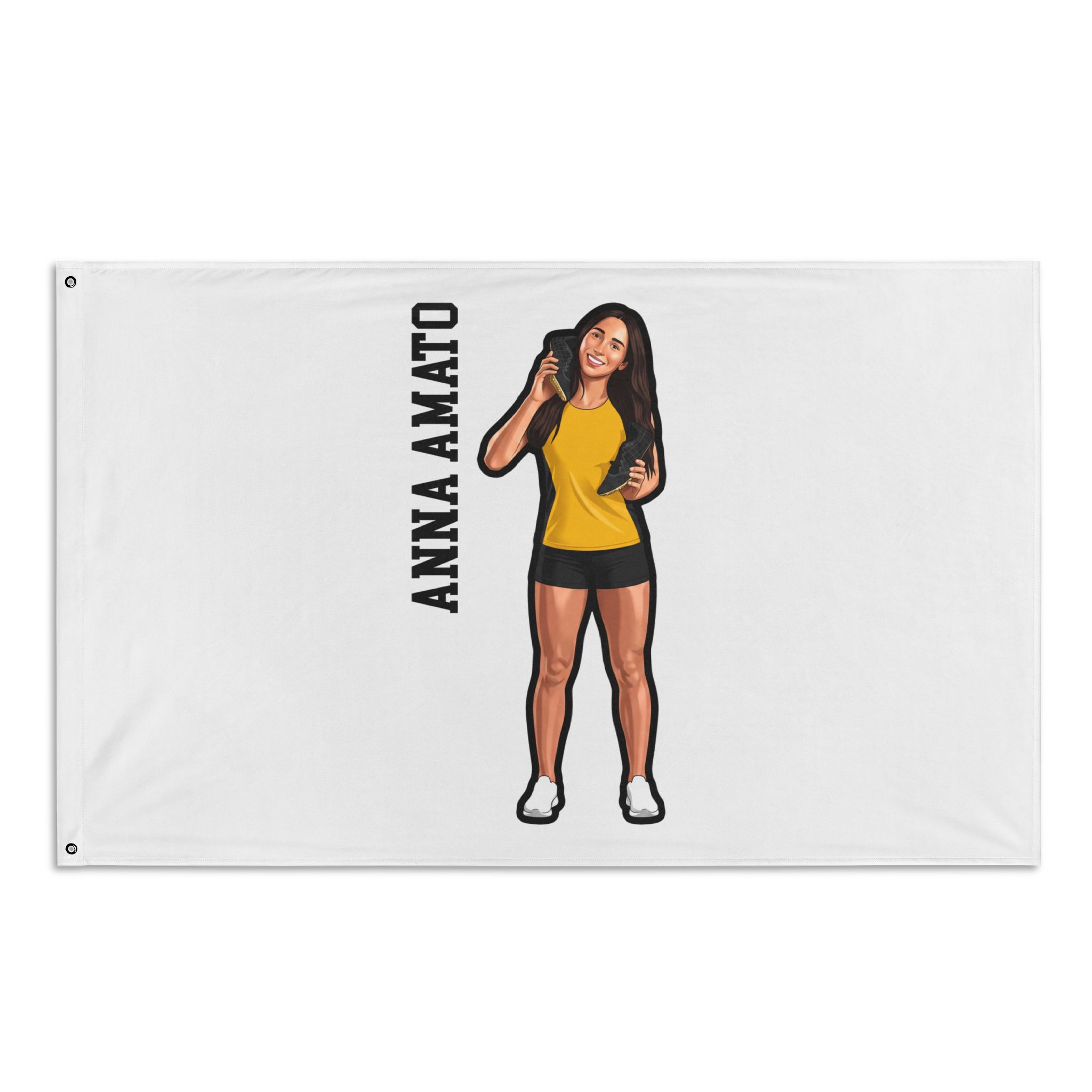 Flag (35 × 56 in) — character_name_vertical in Classic