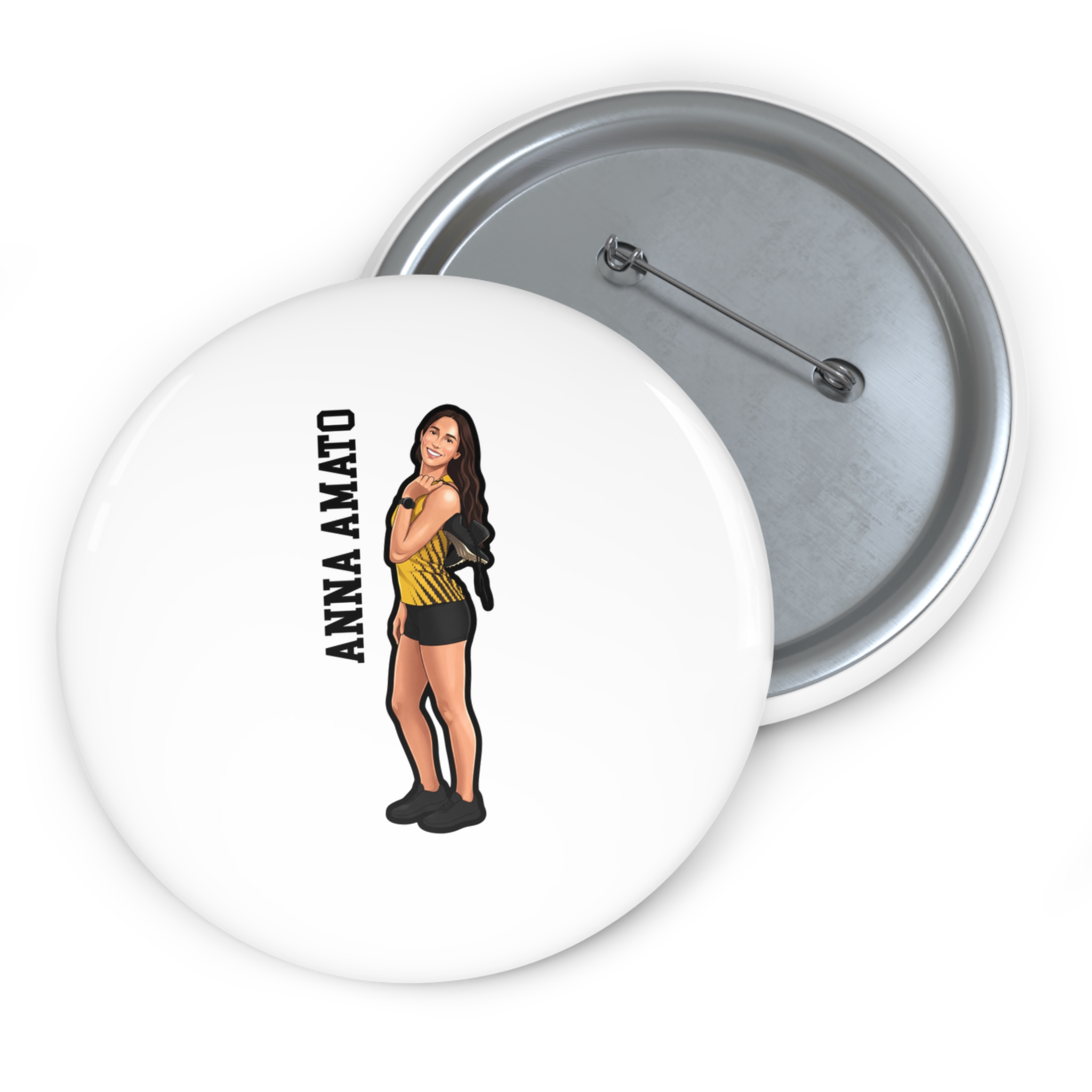 Game Day Pin — character_name_vertical in Classic