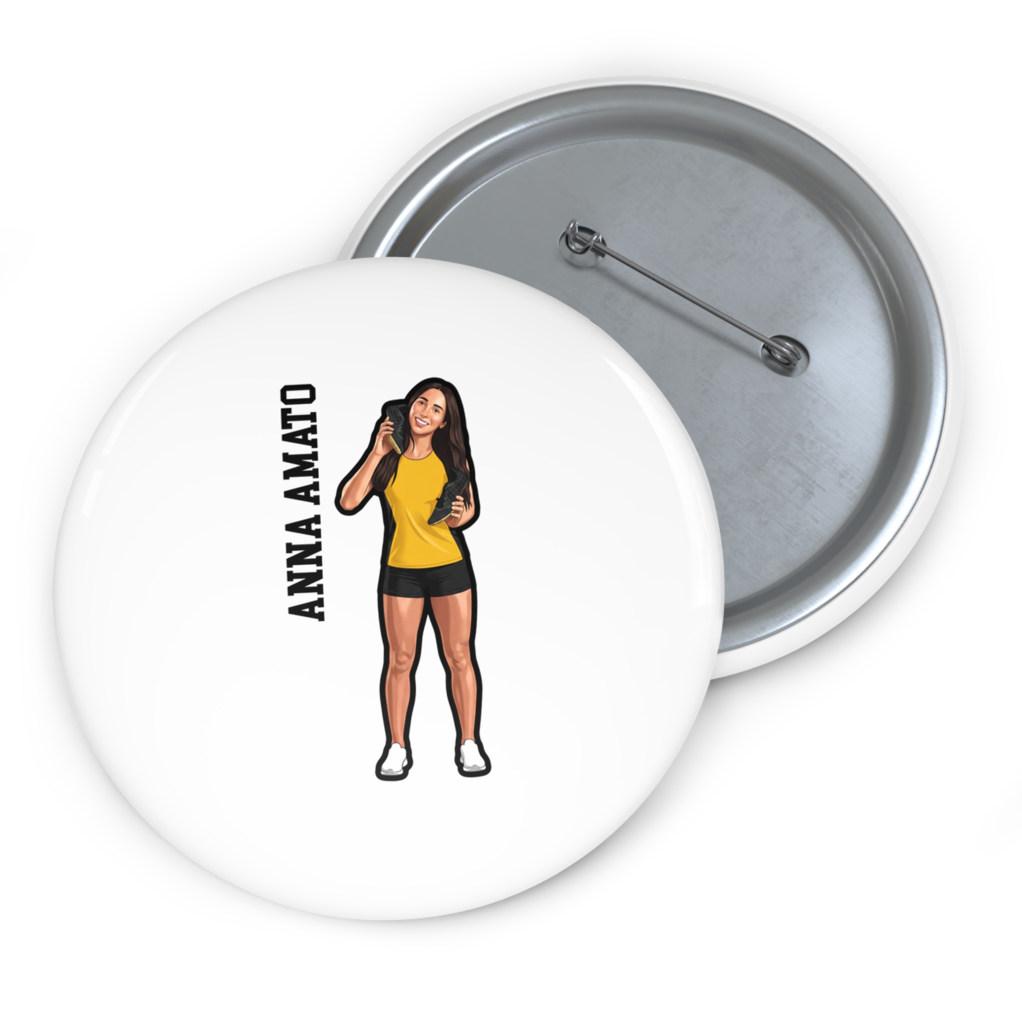 Game Day Pin — character_name_vertical in Classic