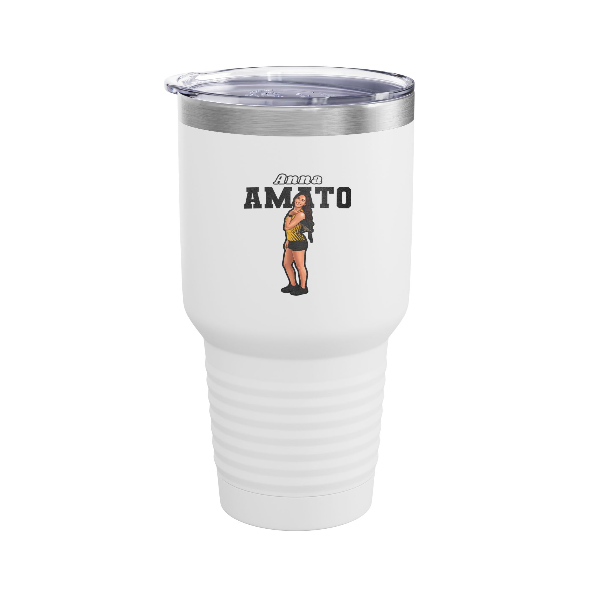 30oz Tumbler — character_name_arch in White