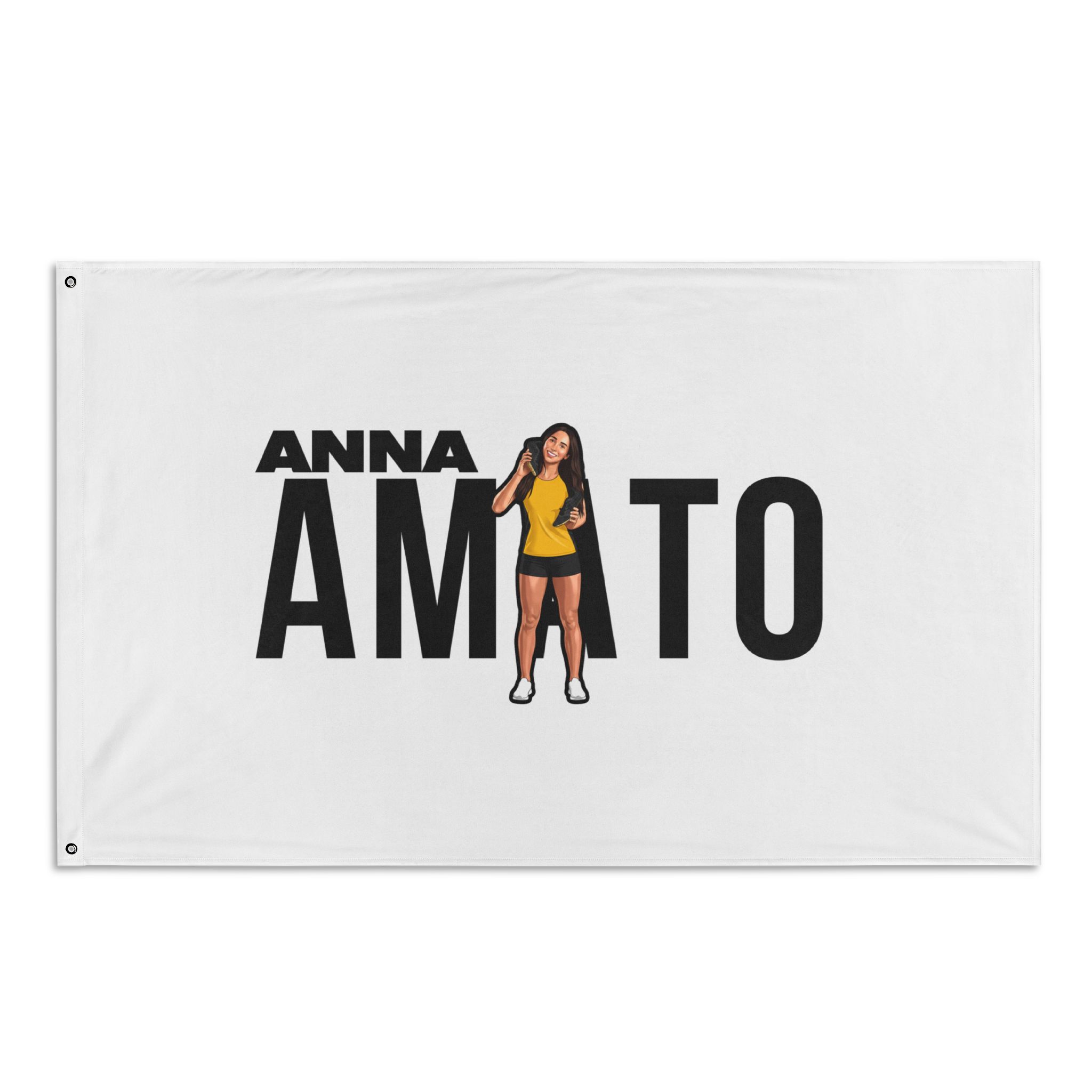 Flag (35 × 56 in) — character_player_name in Classic