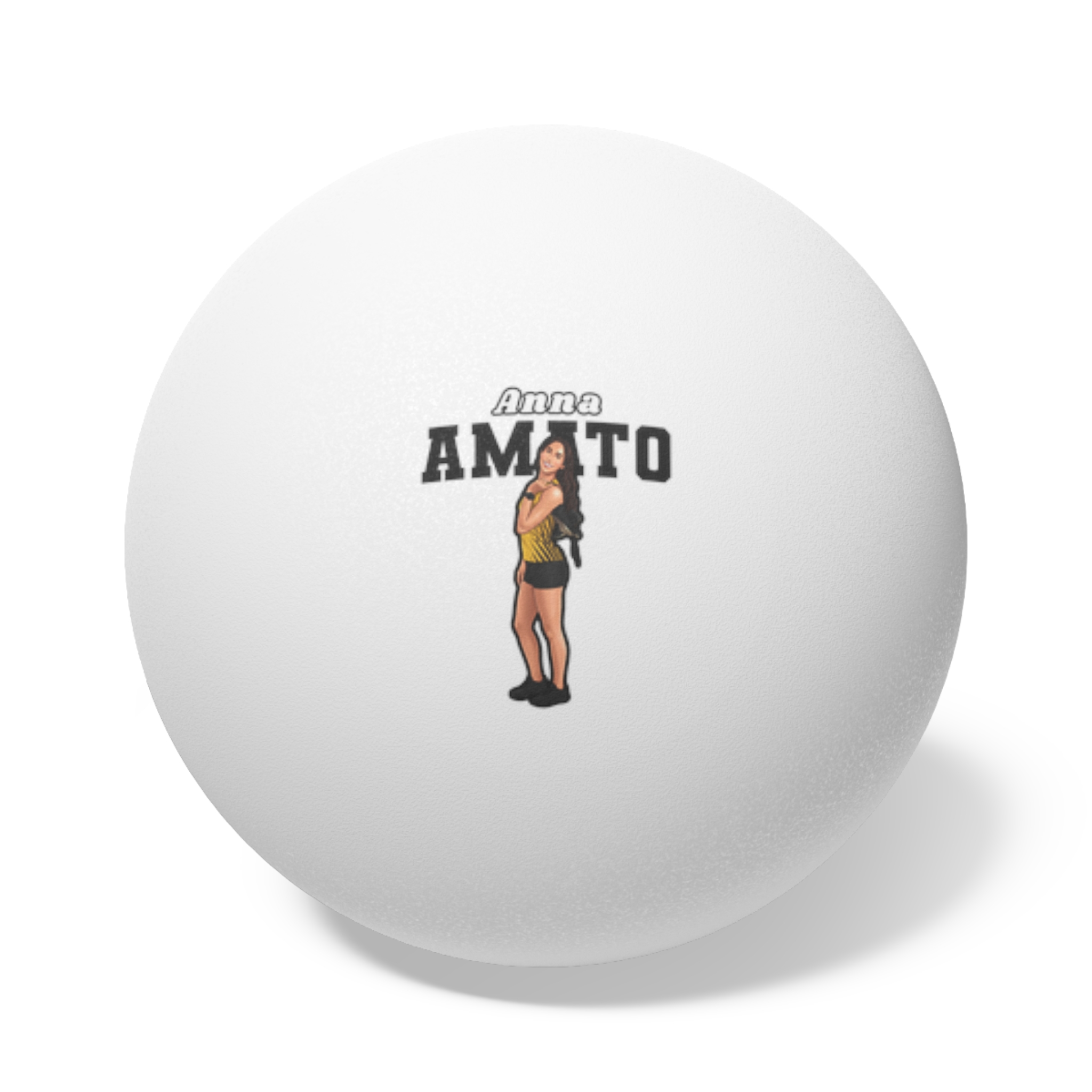 Ping Pong Balls, 6 pcs — character_name_arch in White