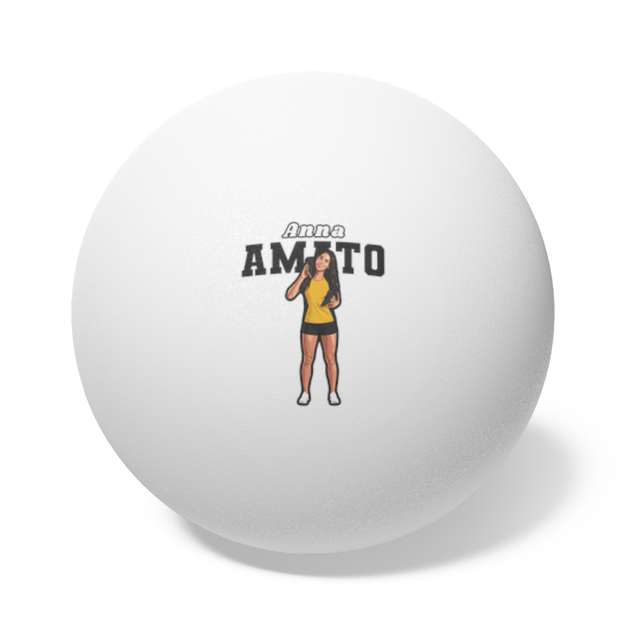 Ping Pong Balls, 6 pcs — character_name_arch in White
