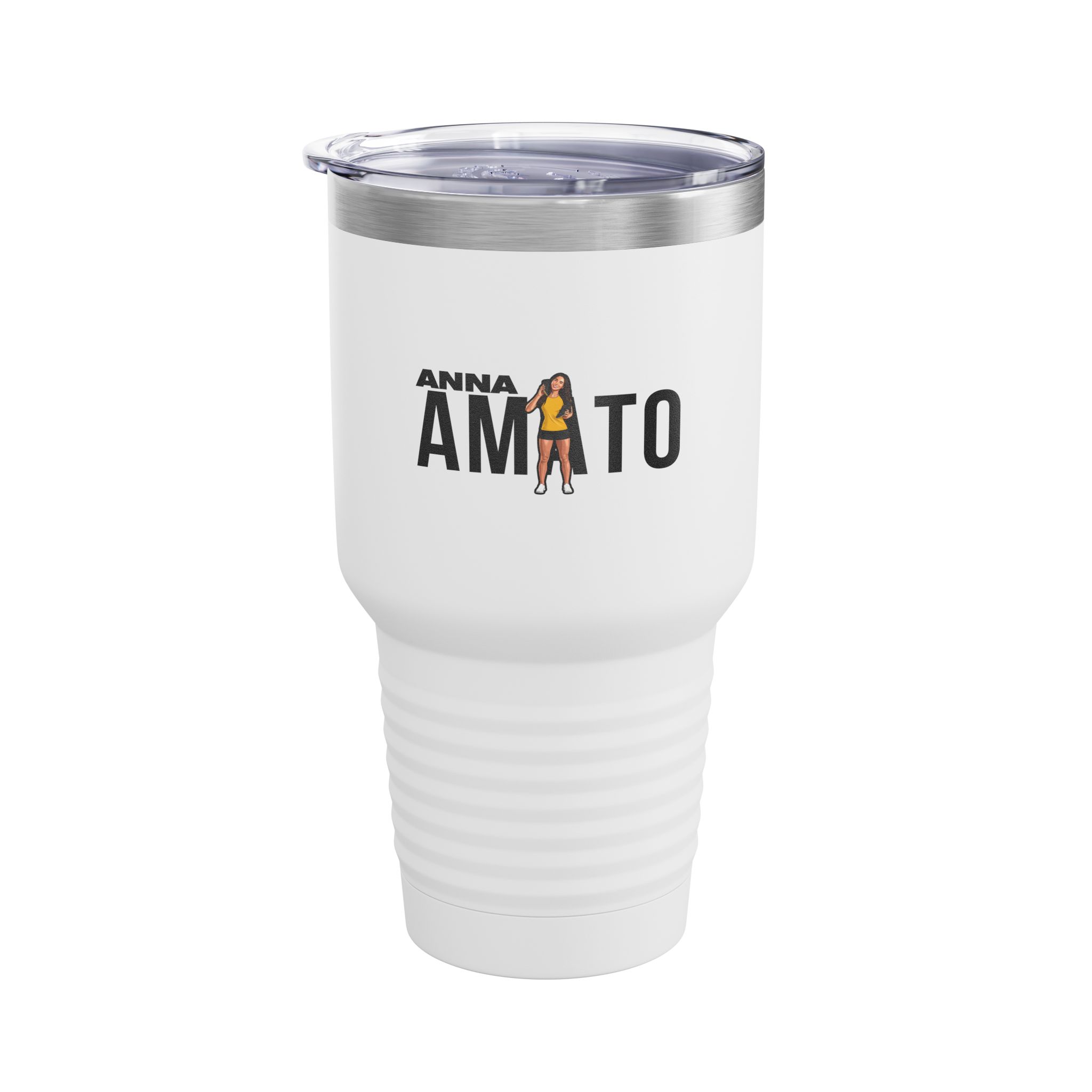 30oz Tumbler — character_player_name in White