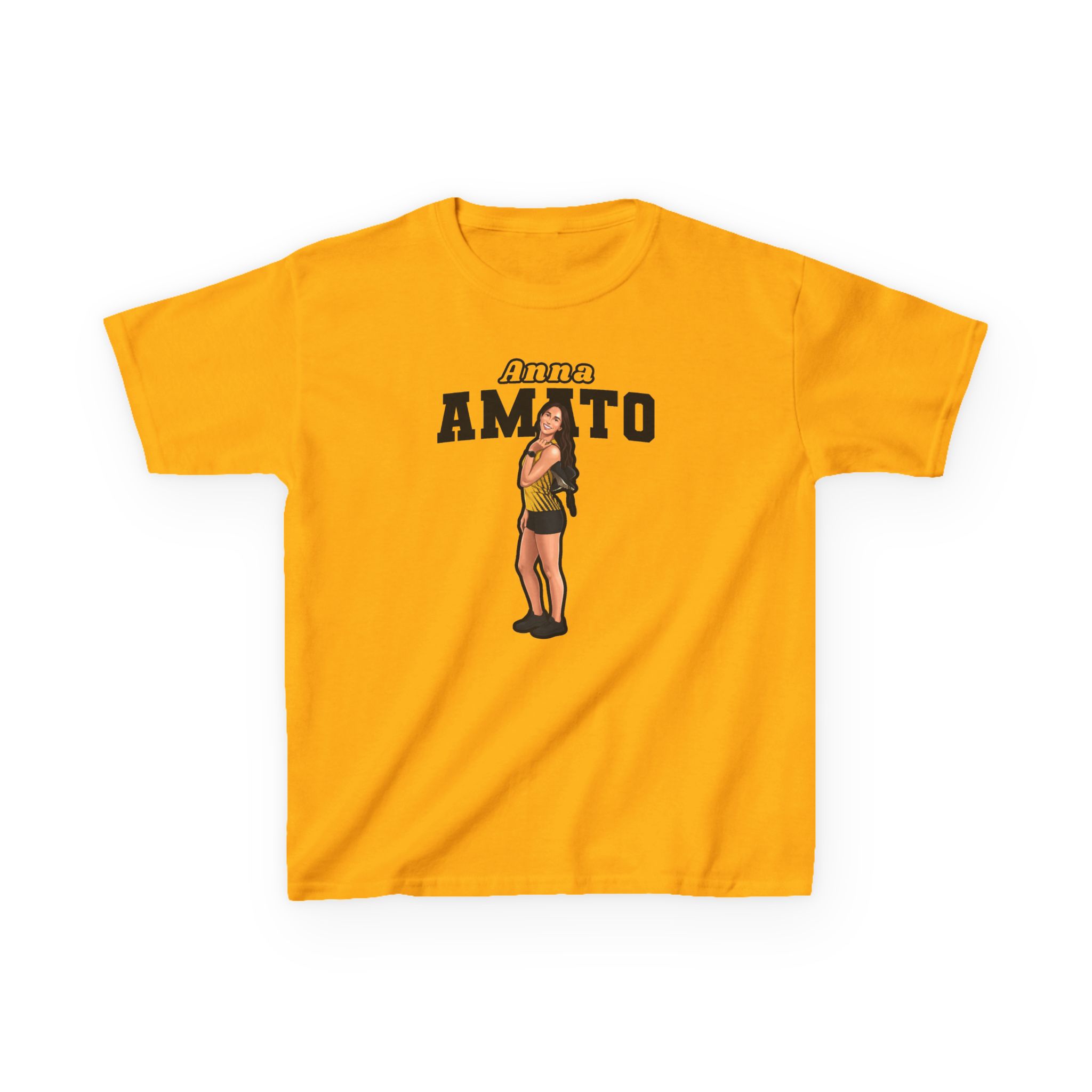 Youth Tee — character_name_arch in Gold