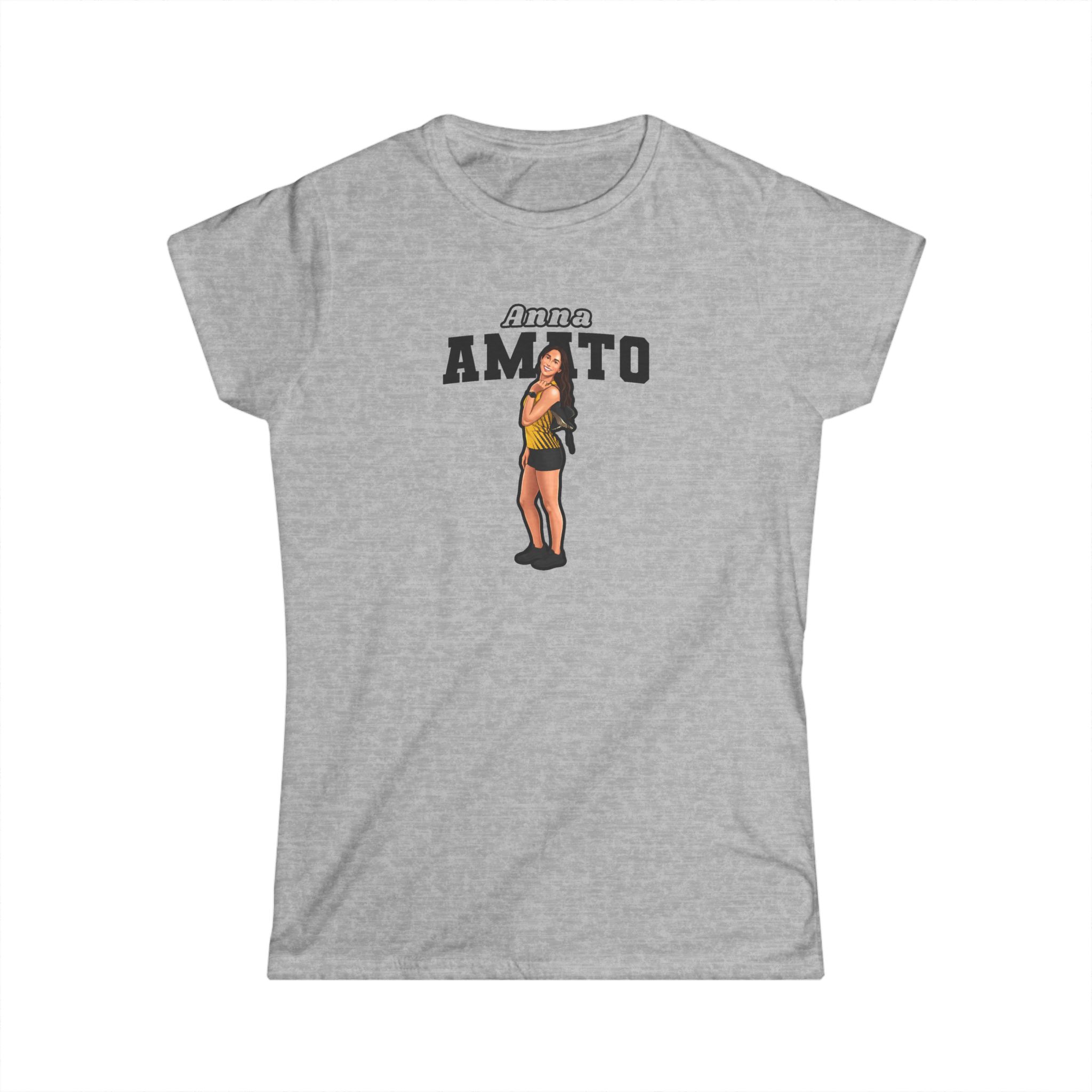 Women's Softstyle Tee — character_name_arch in Grey