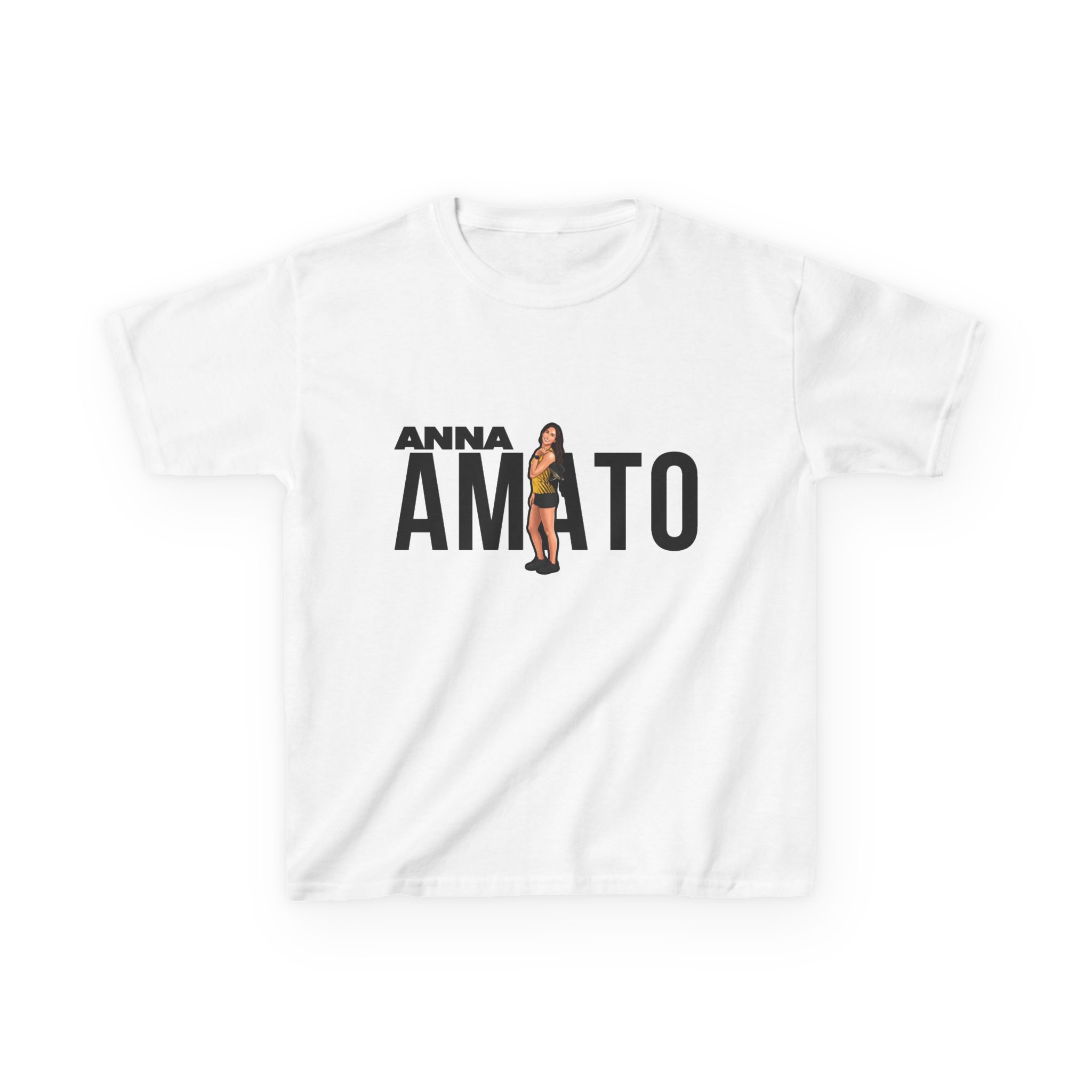 Youth Tee — character_player_name in White