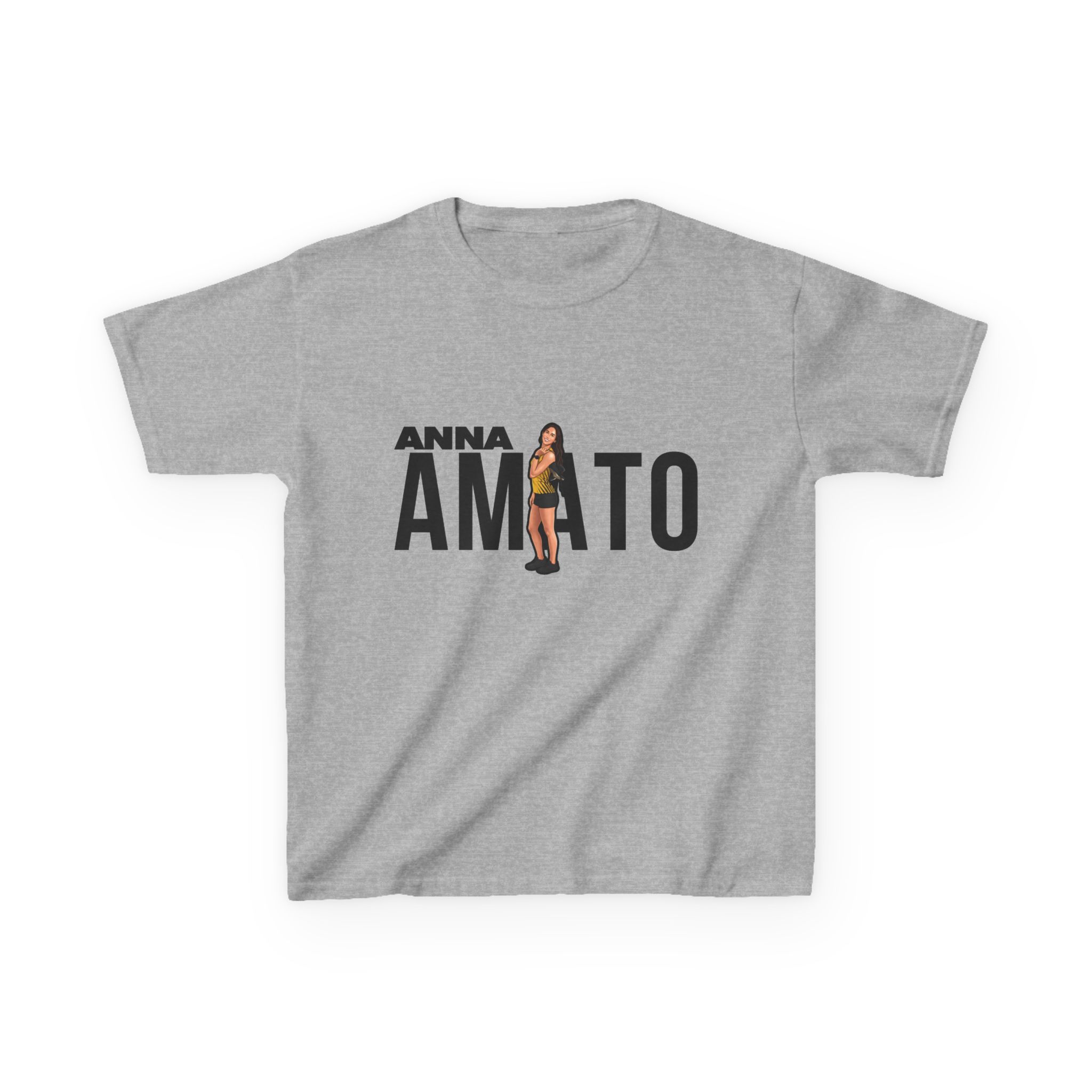 Youth Tee — character_player_name in Grey