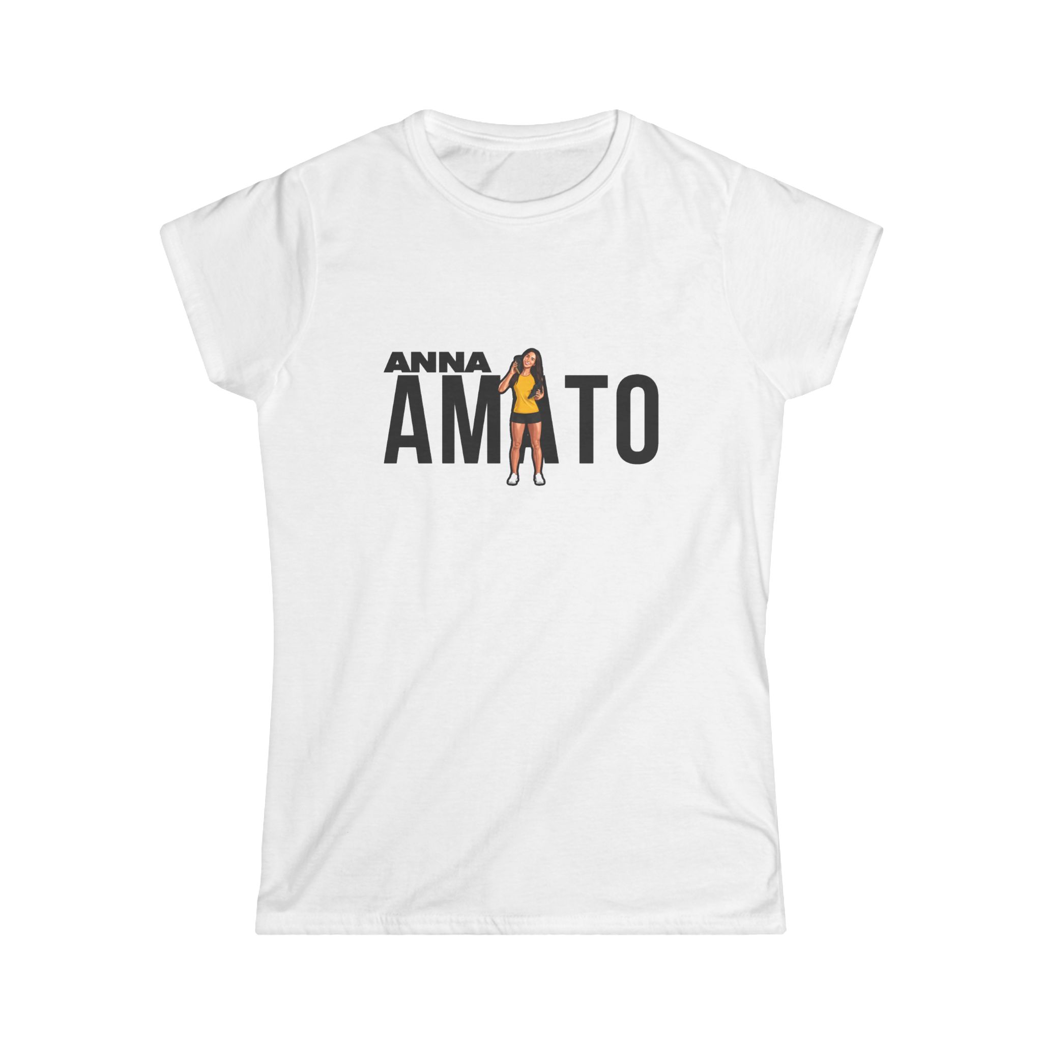 Women's Softstyle Tee — character_player_name in White