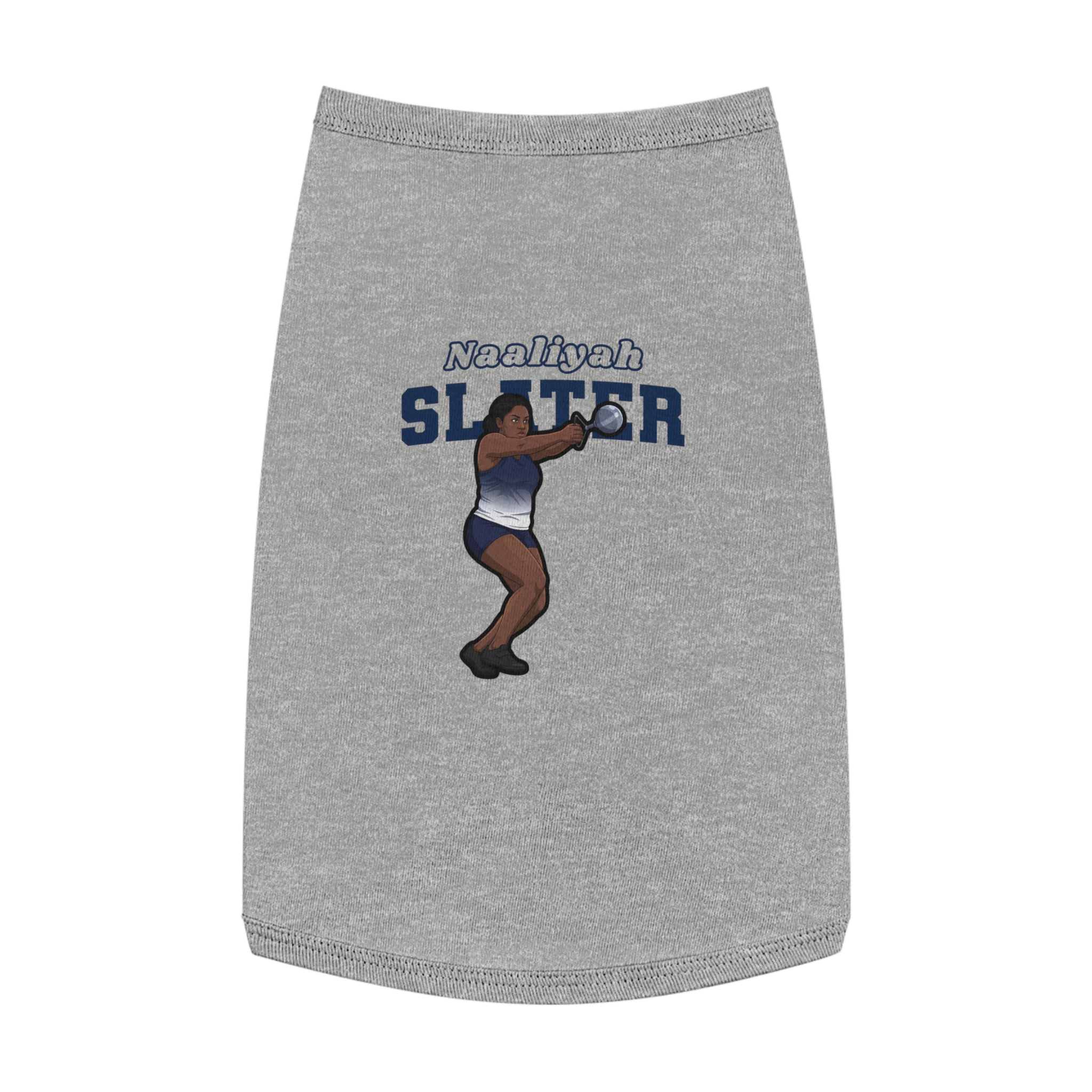 Pet Tank Top — character_name_arch in White