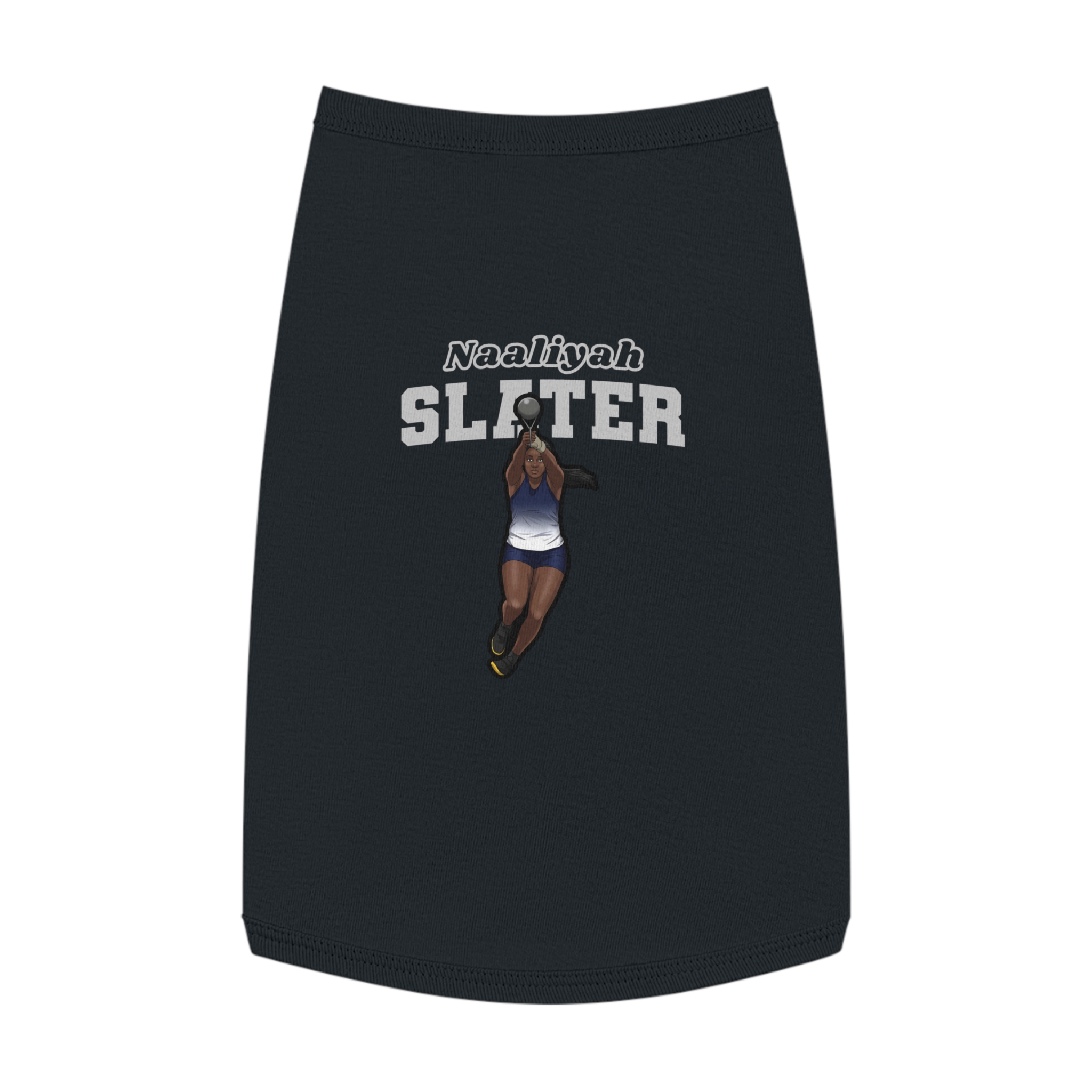 Pet Tank Top — character_name_arch in Black
